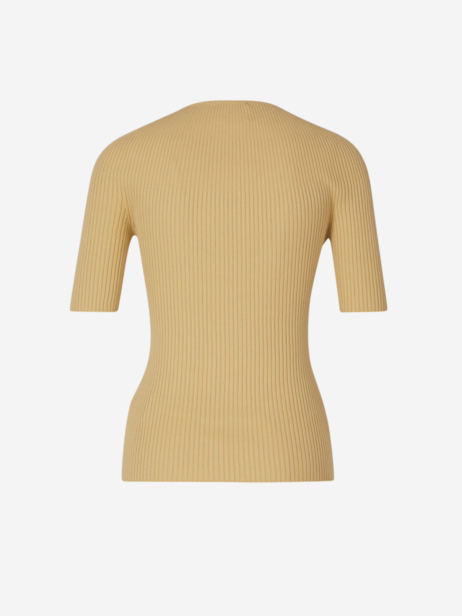 Courrèges Mujer Barcelona Jersey Canalé Logo color Mostaza sku 711-003246 02 - Foto 2