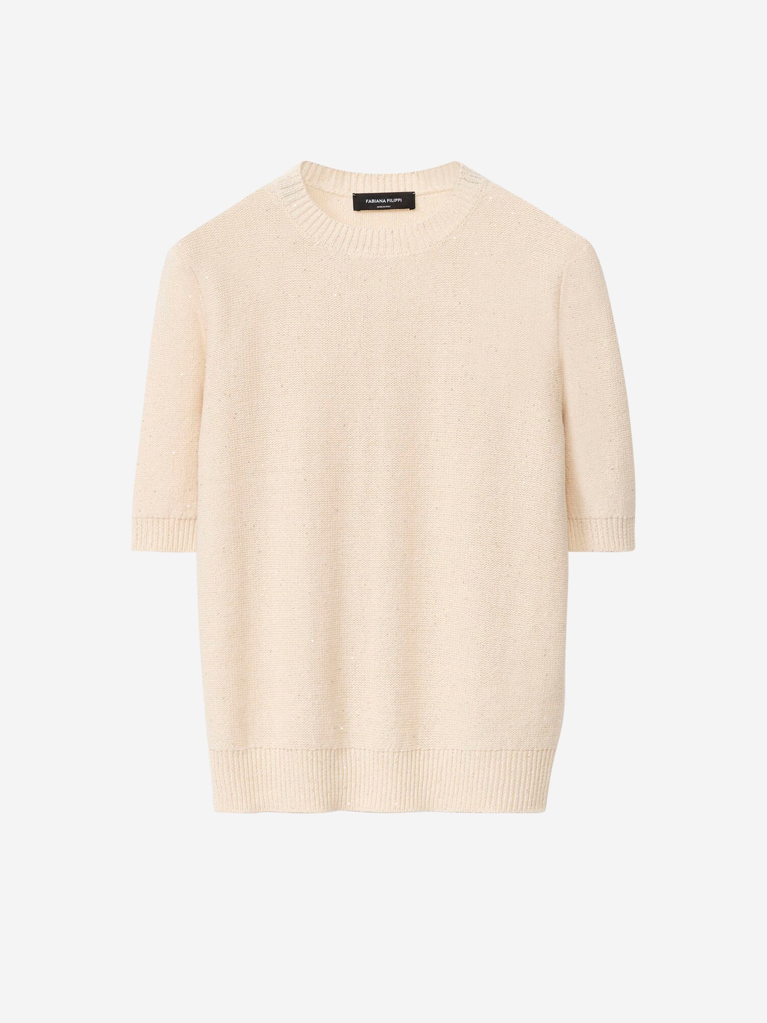 Fabiana Filippi Mujer Barcelona Jersey Punto Lentejuelas color Beige sku 711-003289 01 - Foto 1