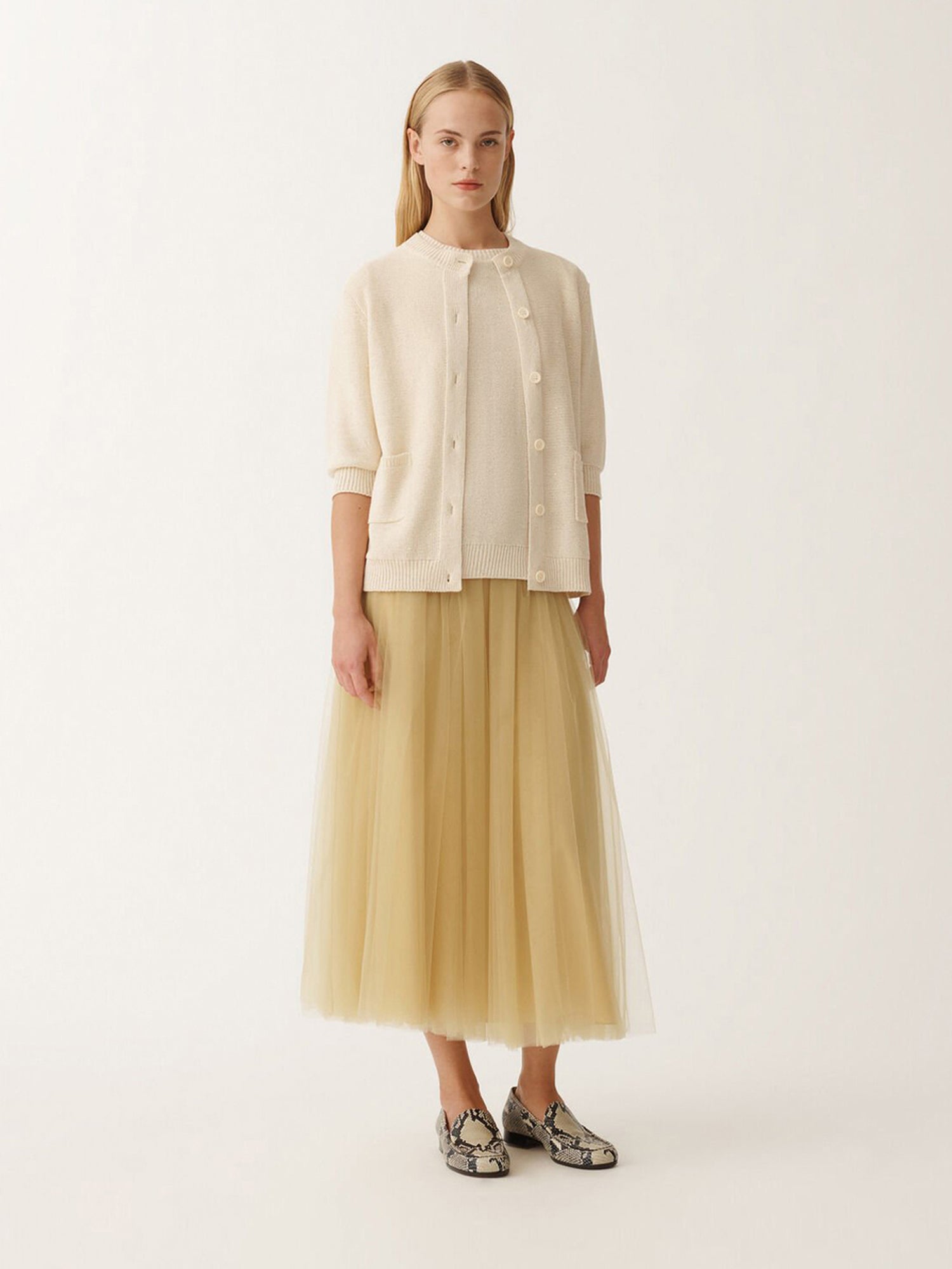 Fabiana Filippi Mujer Barcelona Jersey Punto Lentejuelas color Beige sku 711-003289 01 - Foto 3