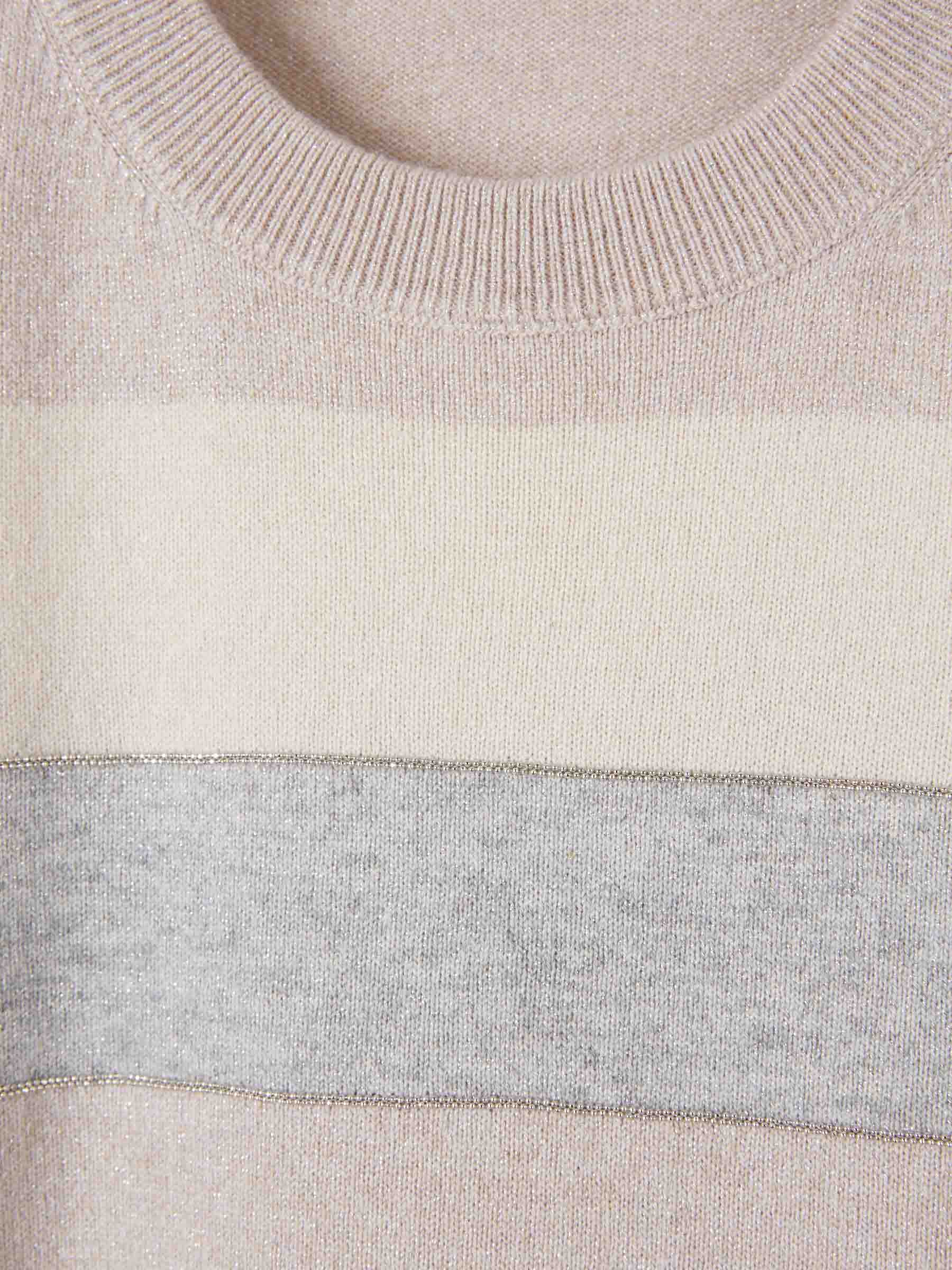 Outlet online Peserico Mujer Jersey Punto Listado color Beige sku 711-003313 01 - Foto 3