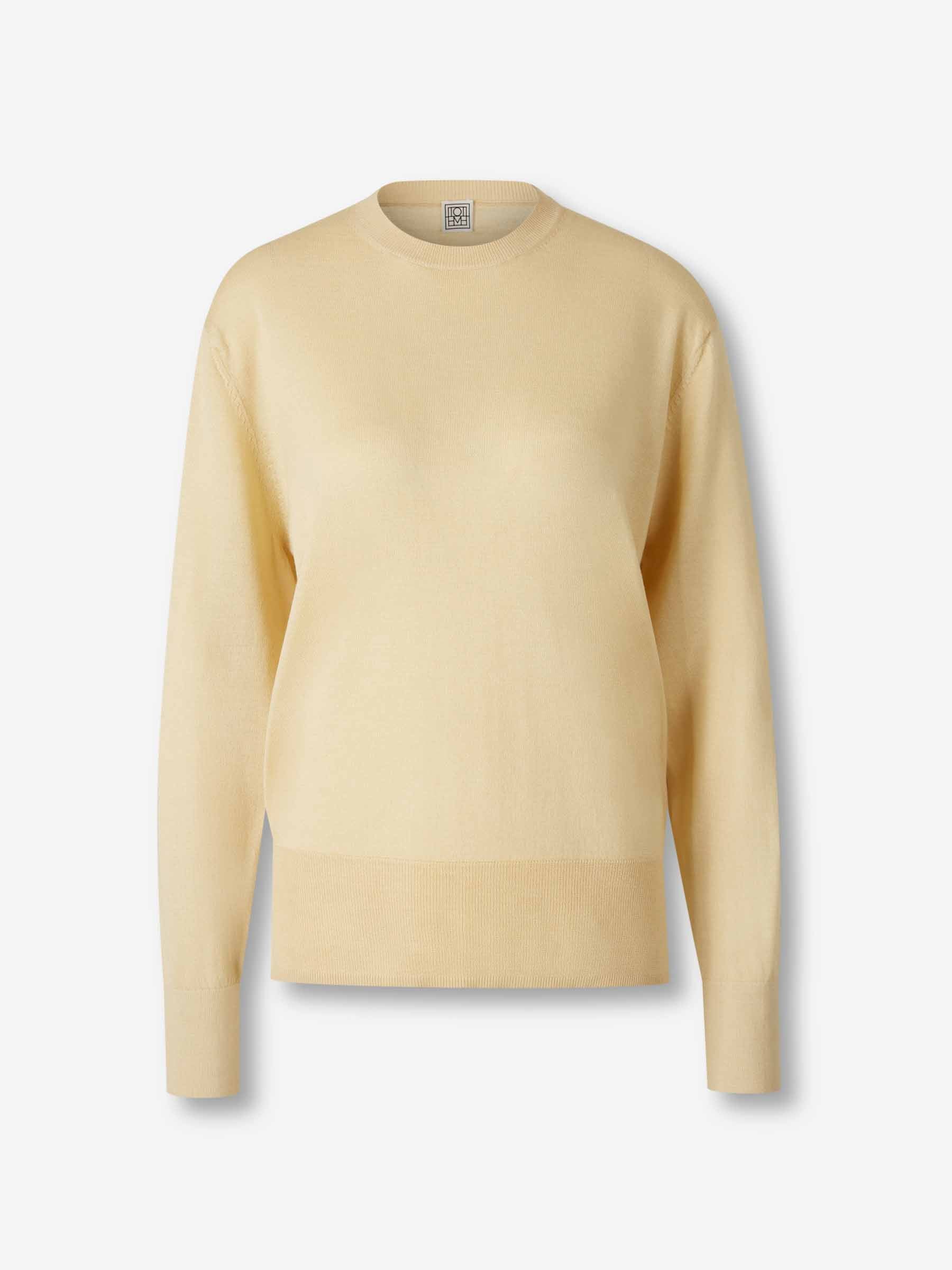 Outlet online TOTEME Mujer Jersey Cuello Redondo color Crema sku 711-003357 01 - Foto 1