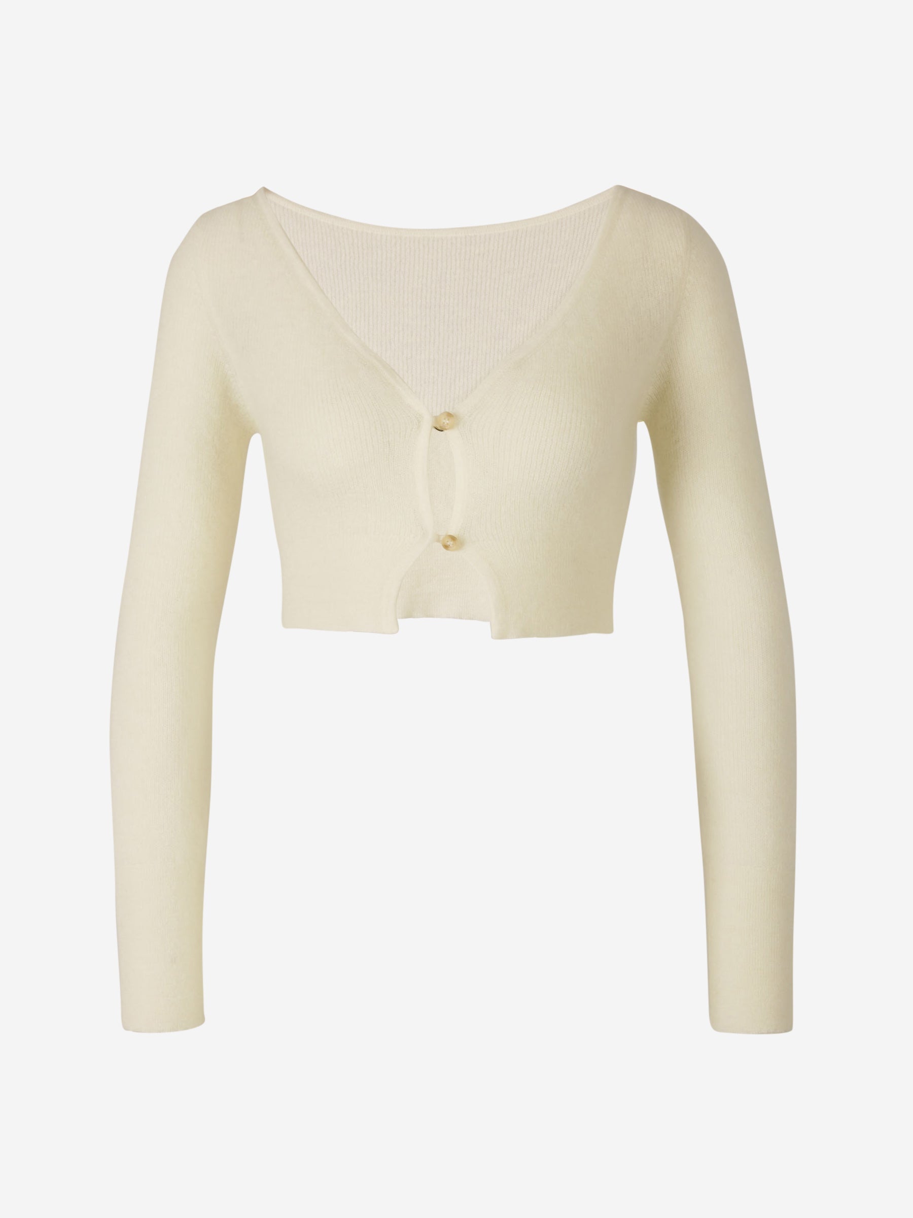 Outlet online Jacquemus Mujer Cárdigan Le Cárdigan Alzou color Crema sku 713-000213 02 - Foto 5