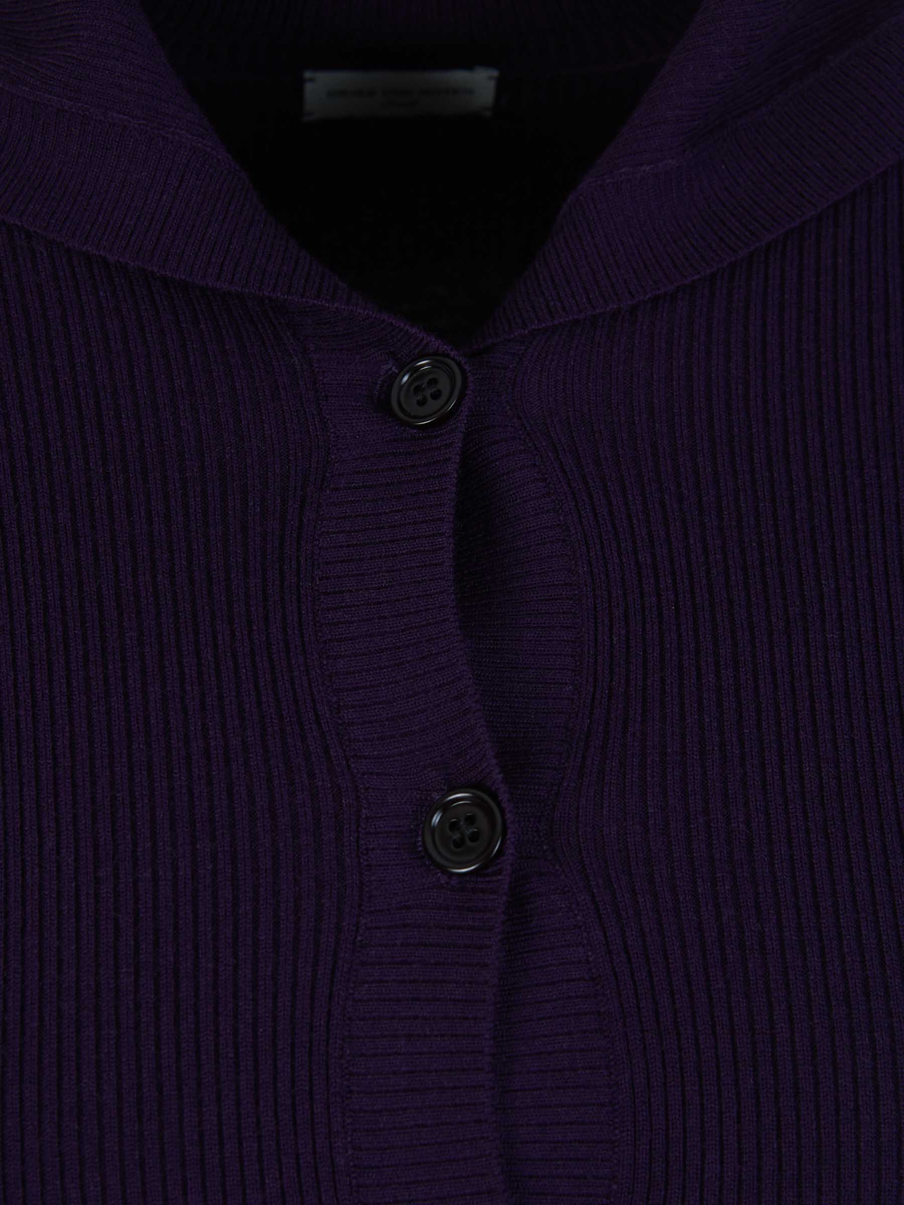 Outlet online Dries Van Noten Mujer Cárdigan Cuello Extragrande color Purpura Oscuro sku 713-000260 01 - Foto 3