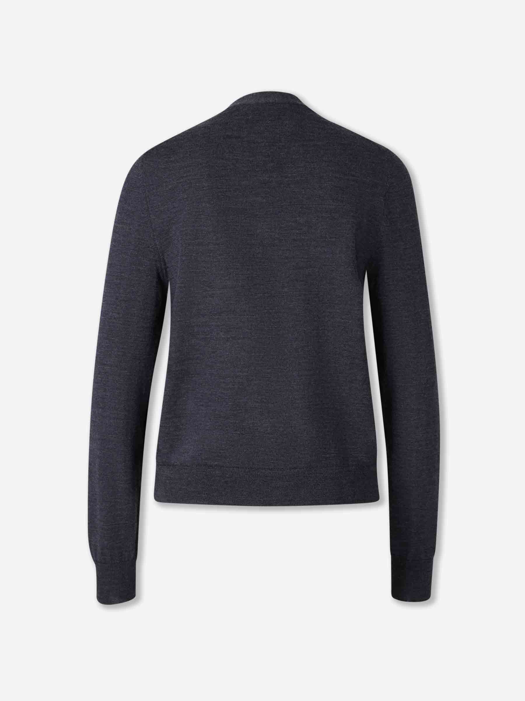 Outlet online Maison Margiela Mujer Cárdigan Punto Lana color Gris Antracita sku 713-000355 01 - Foto 2