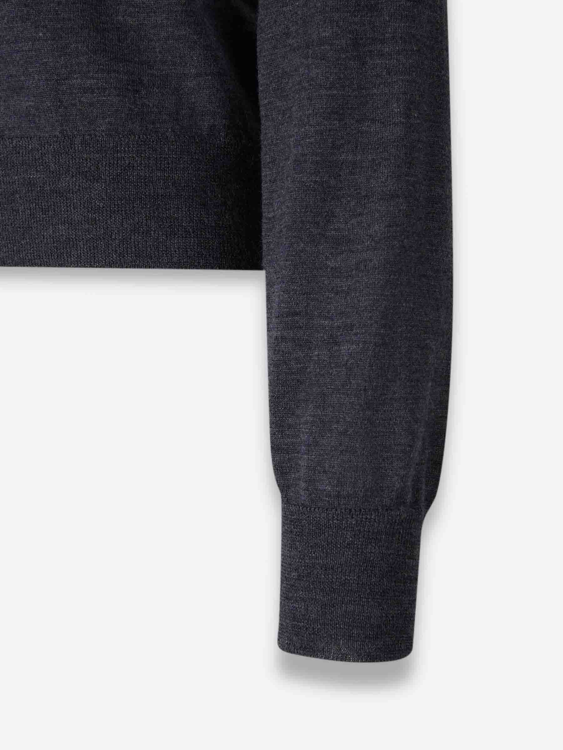 Outlet online Maison Margiela Mujer Cárdigan Punto Lana color Gris Antracita sku 713-000355 01 - Foto 4