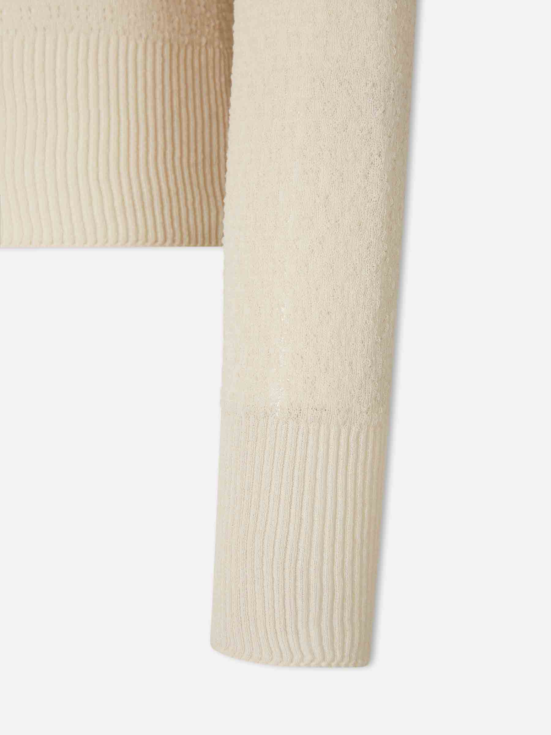 Outlet online Victoria Beckham Mujer Cárdigan Punto Algodón color Crema sku 713-000424 01 - Foto 4