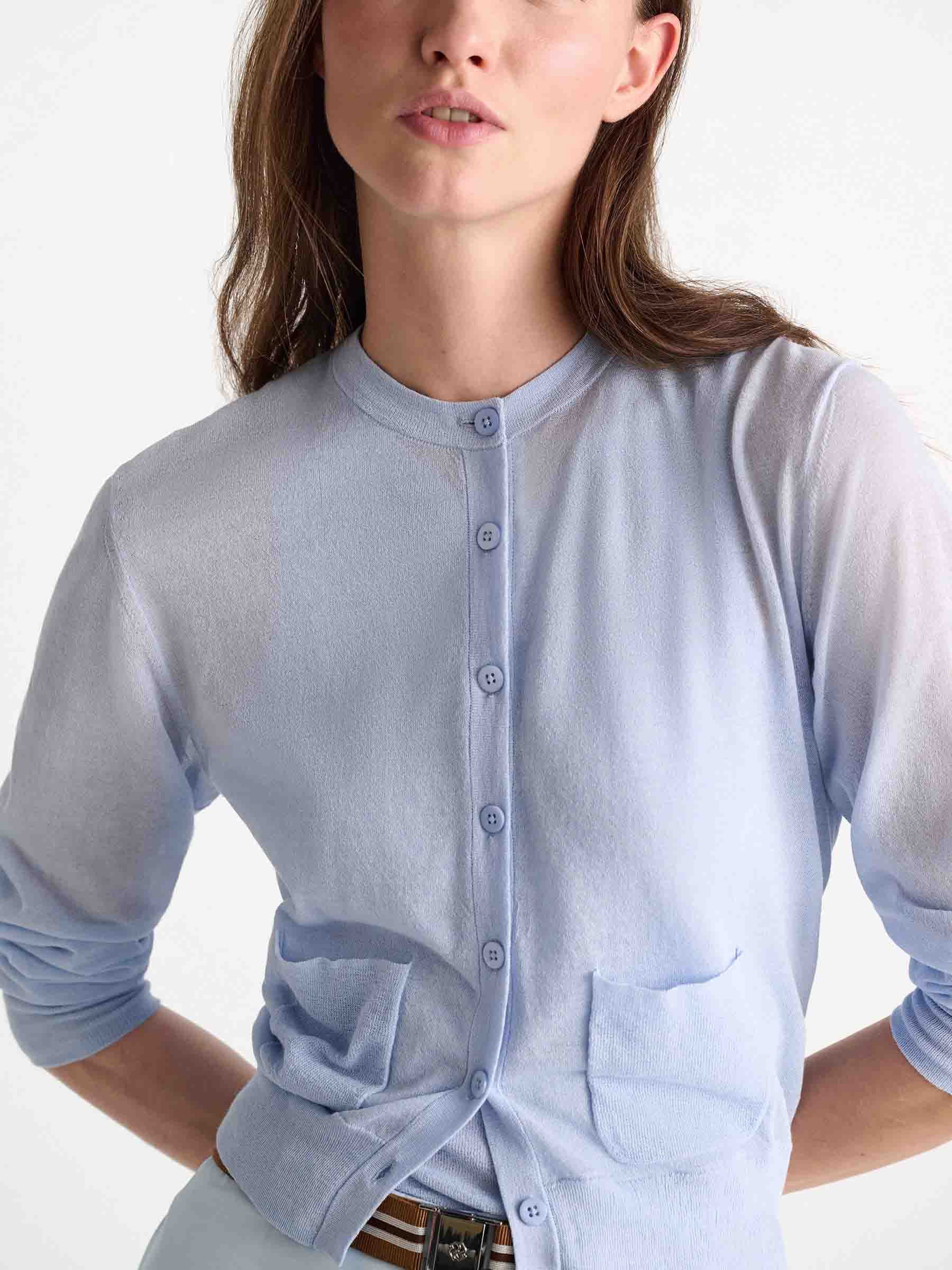 Dorothee Schumacher Mujer Barcelona Cárdigan Sheer Summer color Azul Celeste sku 713-000444 01 - Foto 4