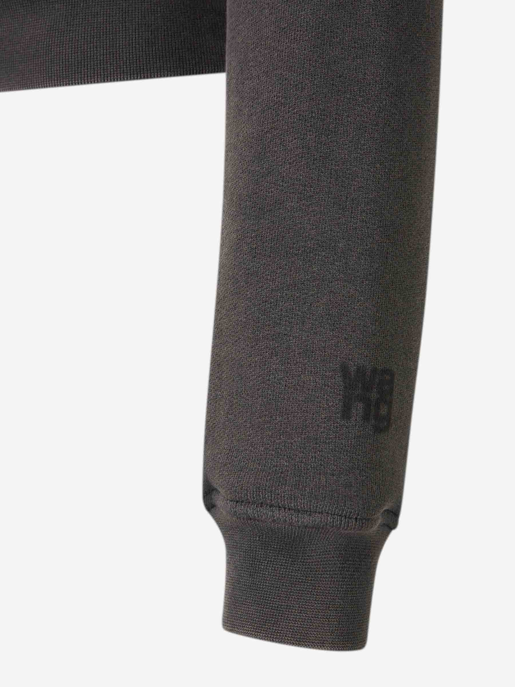 Outlet online Alexander Wang Mujer Sudadera Cremallera Algodón color Gris Antracita sku 715-000166 01 - Foto 5