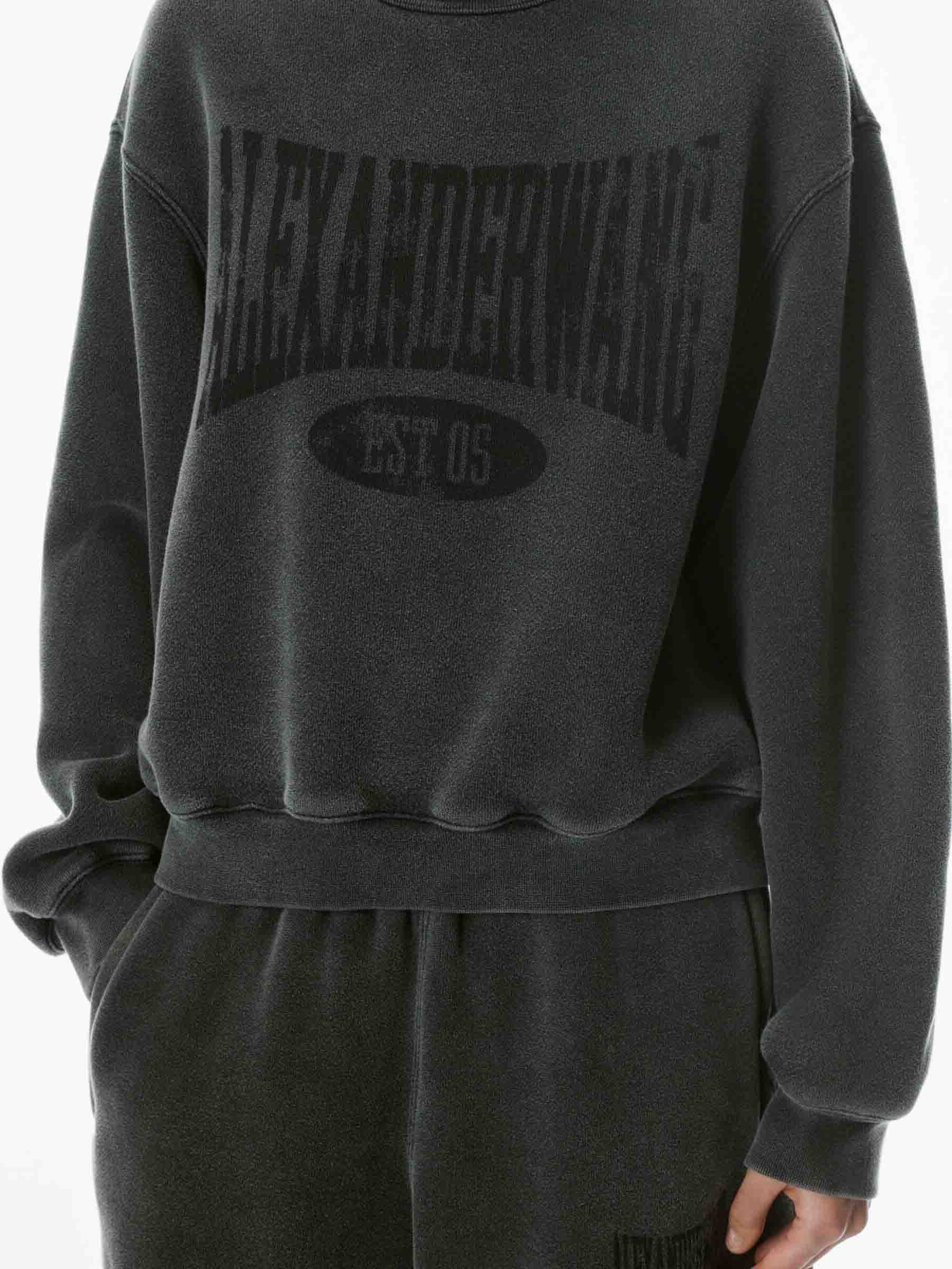 Outlet online Alexander Wang Mujer Sudadera Cuello Redondo color Negro sku 715-000186 01 - Foto 2