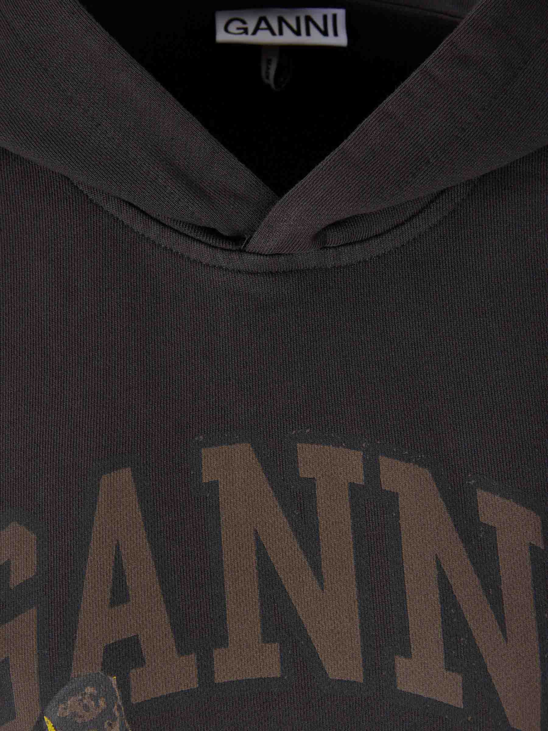 Outlet online Ganni Mujer Sudadera Cuello Redondo color Negro sku 715-000232 01 - Foto 3