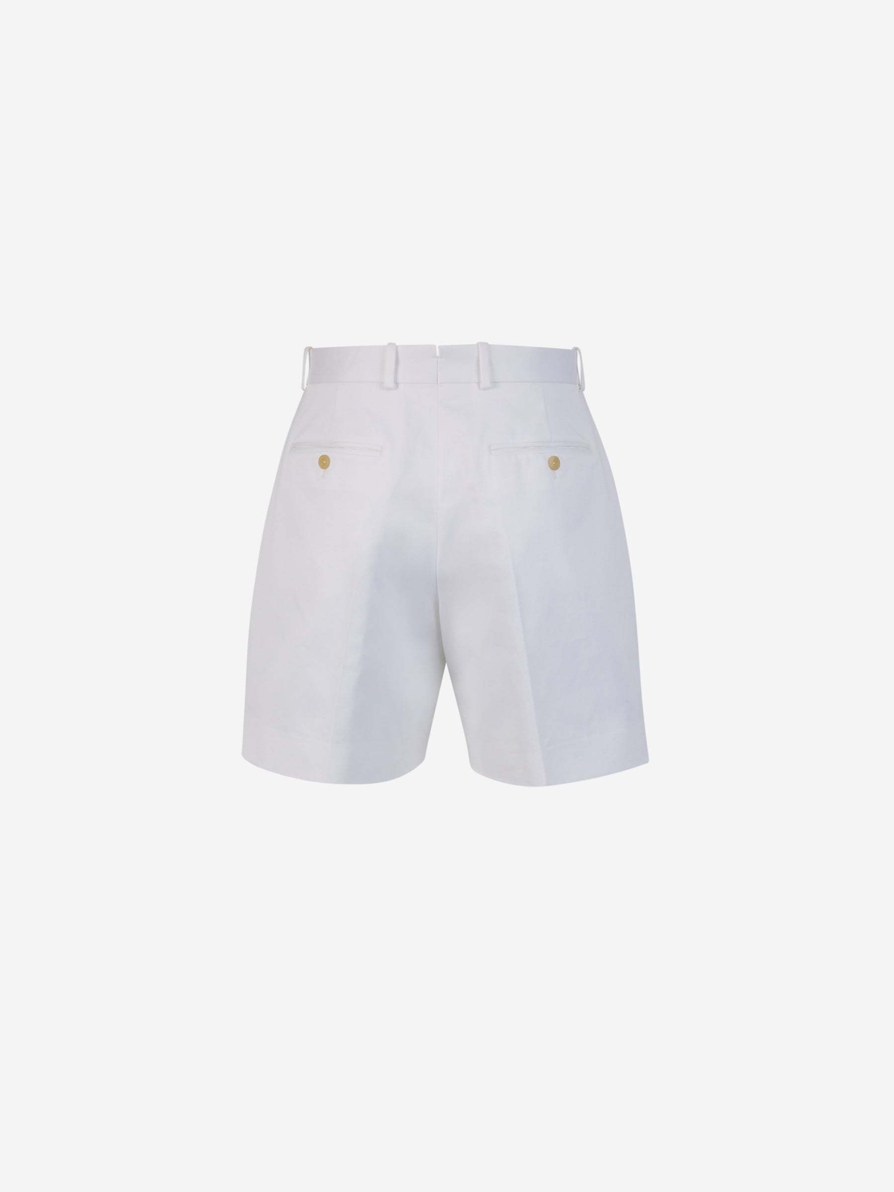Outlet online McQueen Hombre Bermudas Formales Algodón color Blanco sku 523-000932 01 - Foto 3