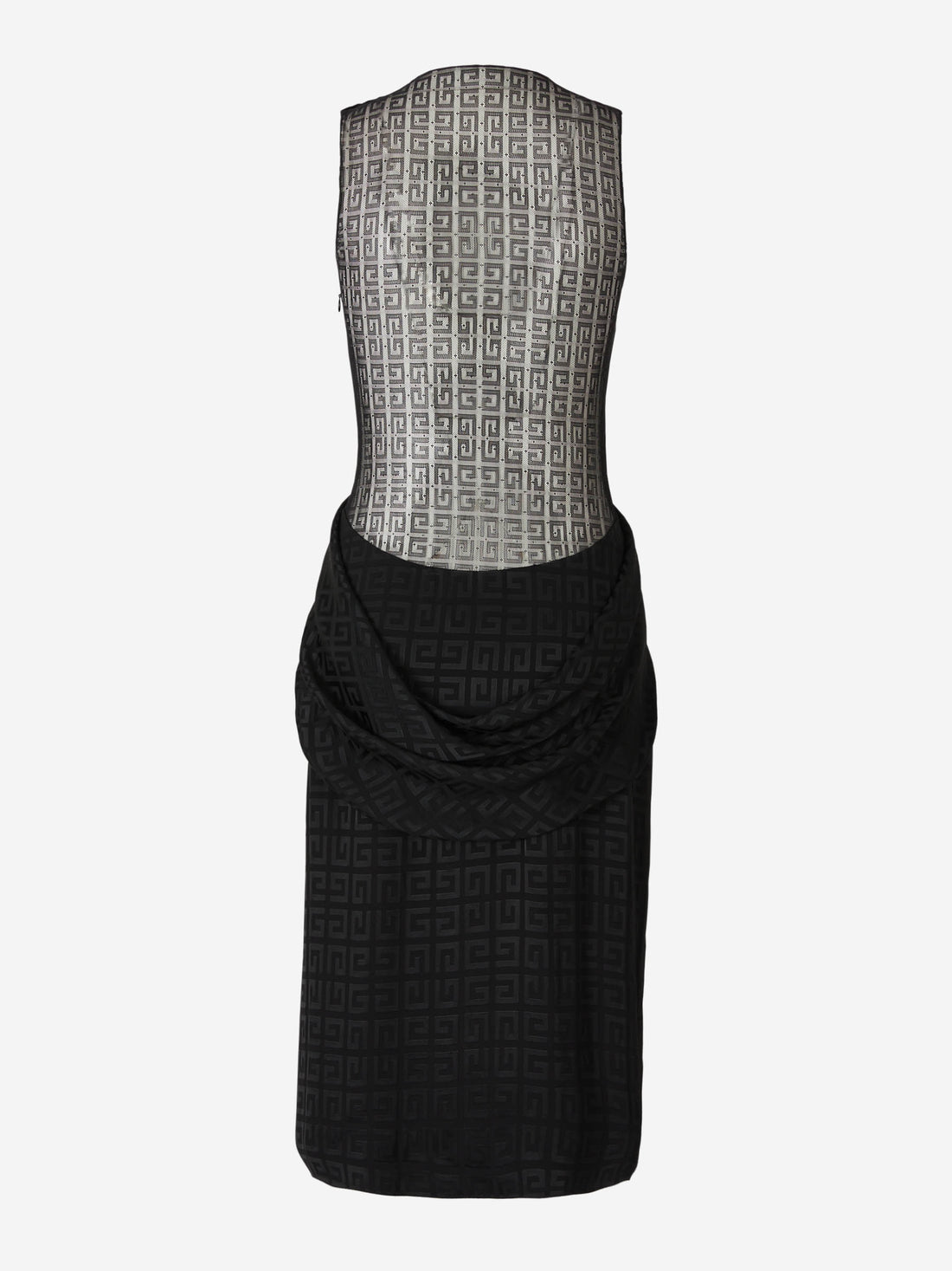 Givenchy Mujer Barcelona Vestido Jacquard Drapeado color Negro sku 721-000056 01 - Foto 2