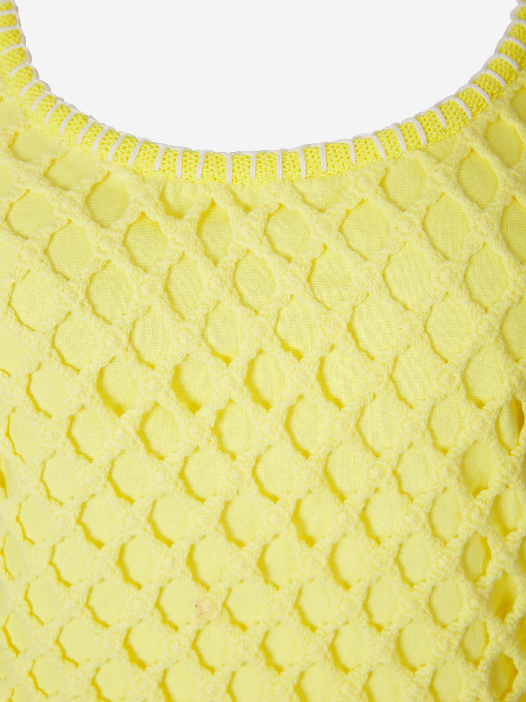 Outlet online Simkhai Mujer Vestido Largo Croché color Marfil sku 721-000125 02 - Foto 3