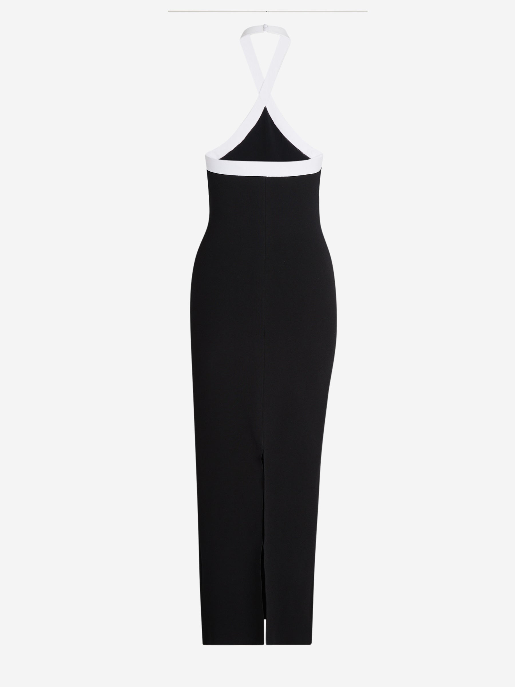 Outlet online Roland Mouret Mujer Vestido Midi Bicolor color Negro sku 721-000273 01 - Foto 2