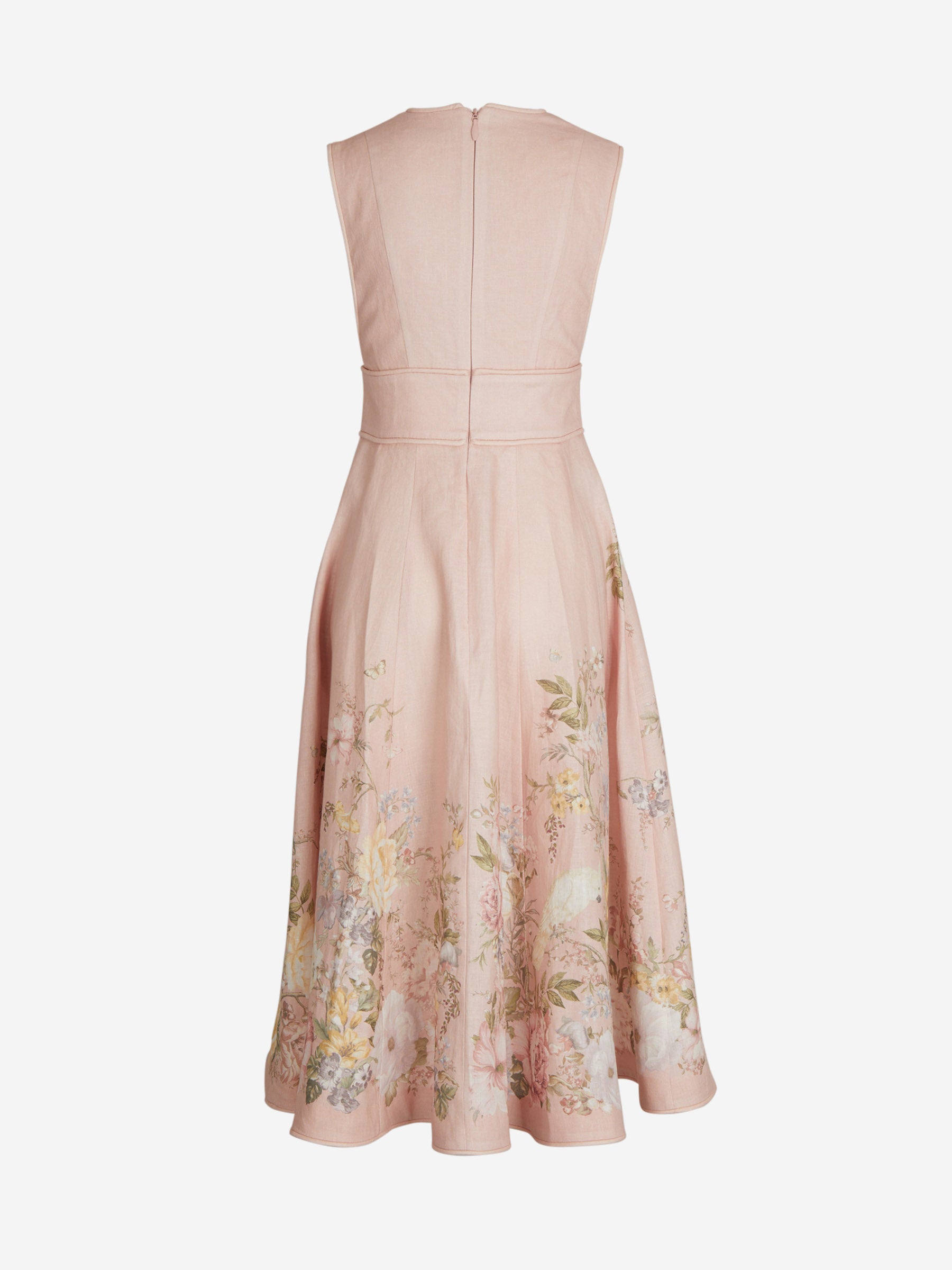 Outlet online Zimmermann Mujer Vestido Midi Waverly color Rosa Palo sku 721-000297 01 - Foto 2