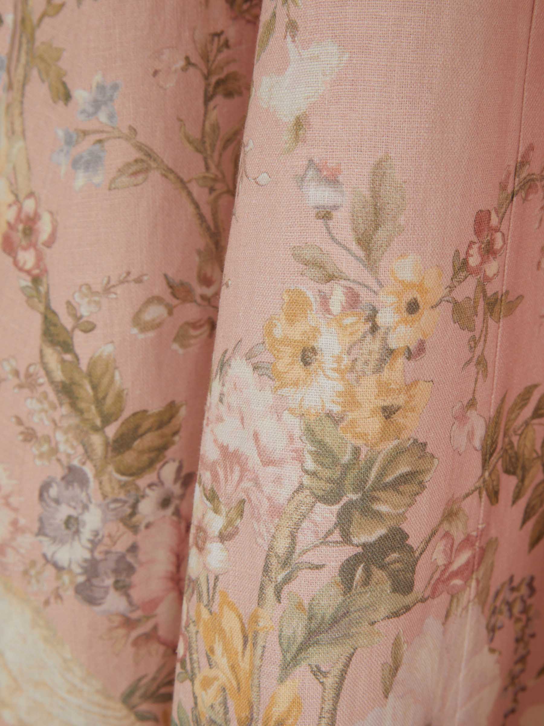 Outlet online Zimmermann Mujer Vestido Midi Waverly color Rosa Palo sku 721-000297 01 - Foto 4