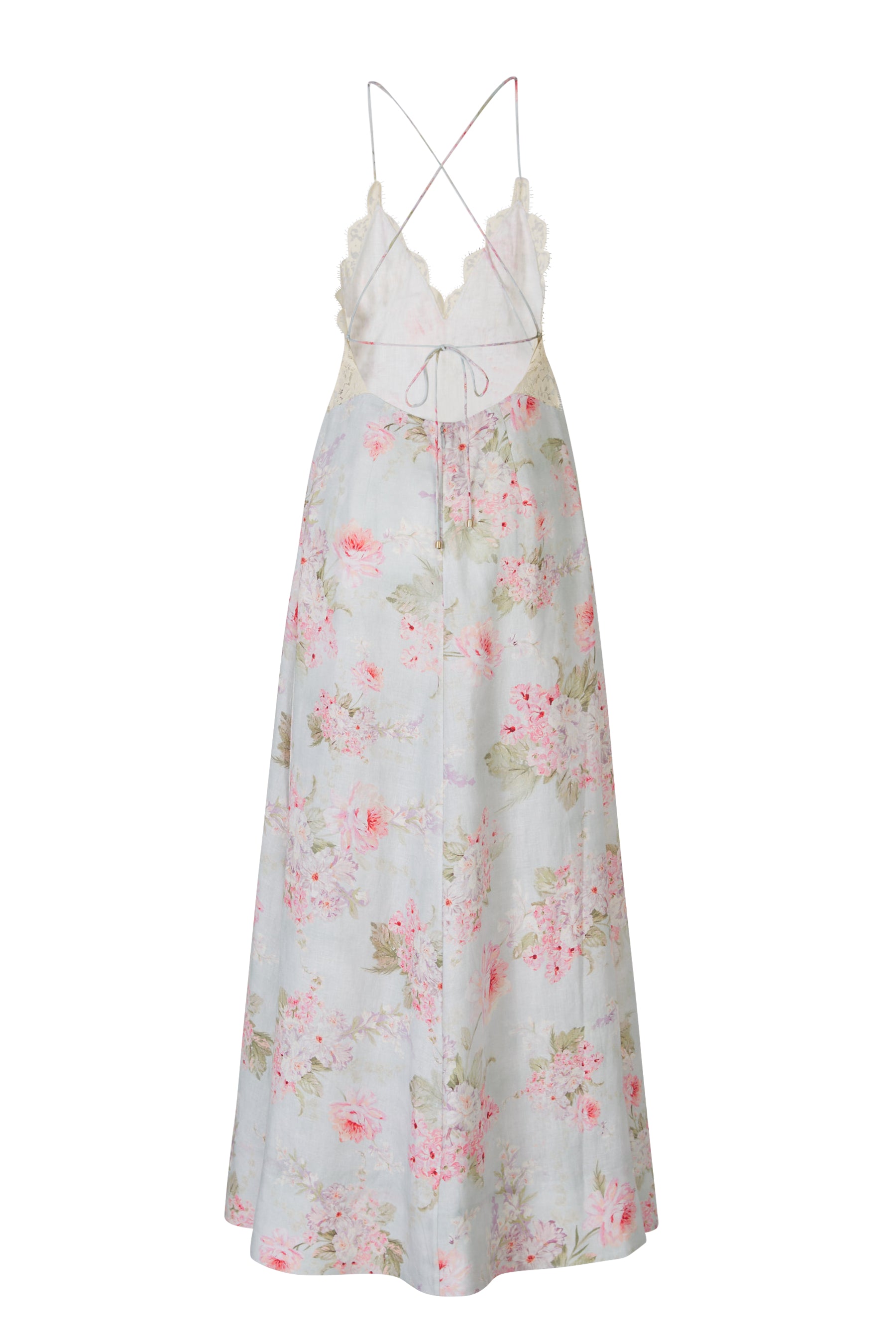 Outlet online Zimmermann Mujer Vestido MidiHalliday color Verde Menta sku 721-000298 01 - Foto 2
