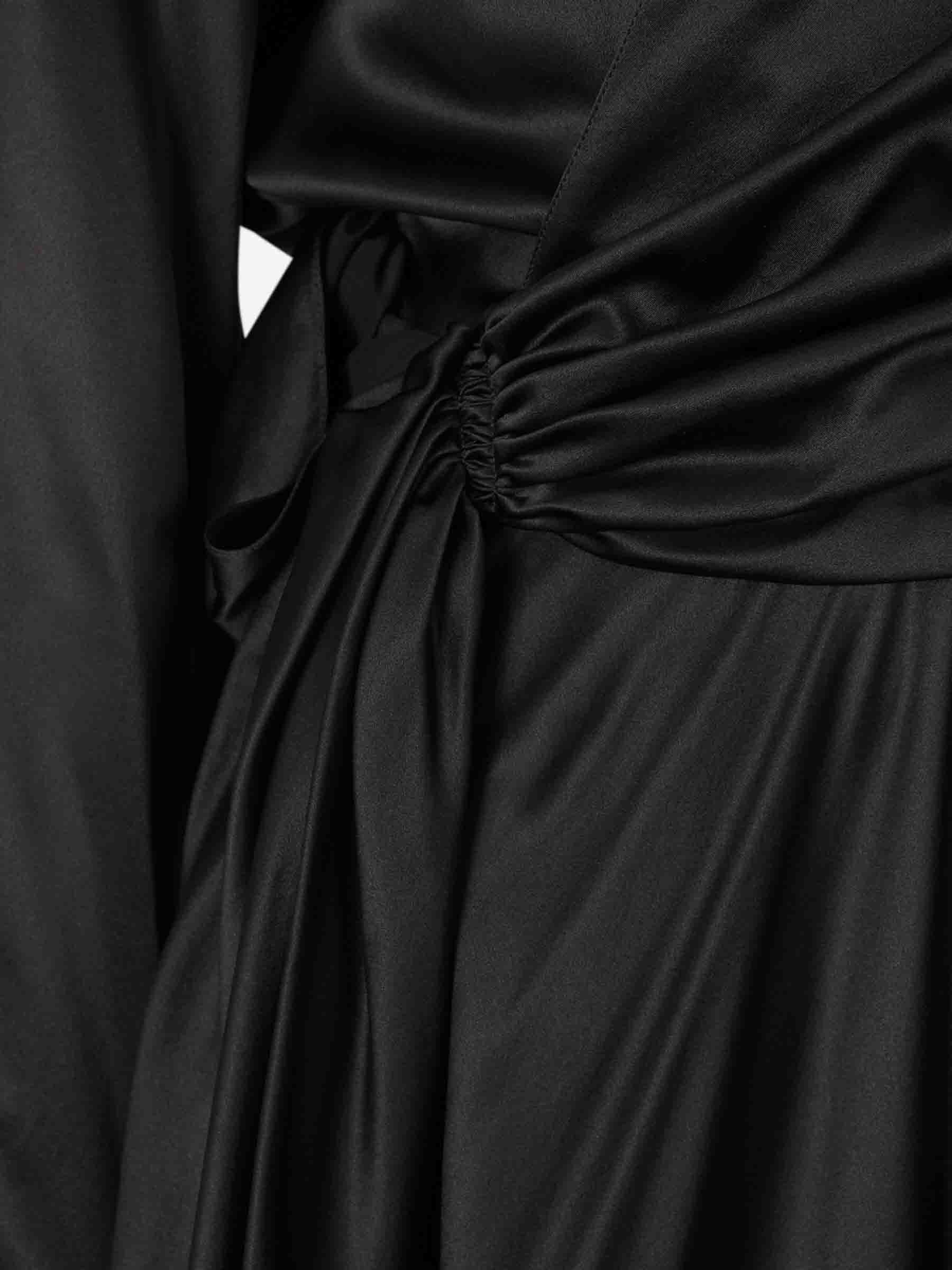 Balenciaga Mujer Barcelona Vestido Maxi Seda color Negro sku 721-000342 01 - Foto 4