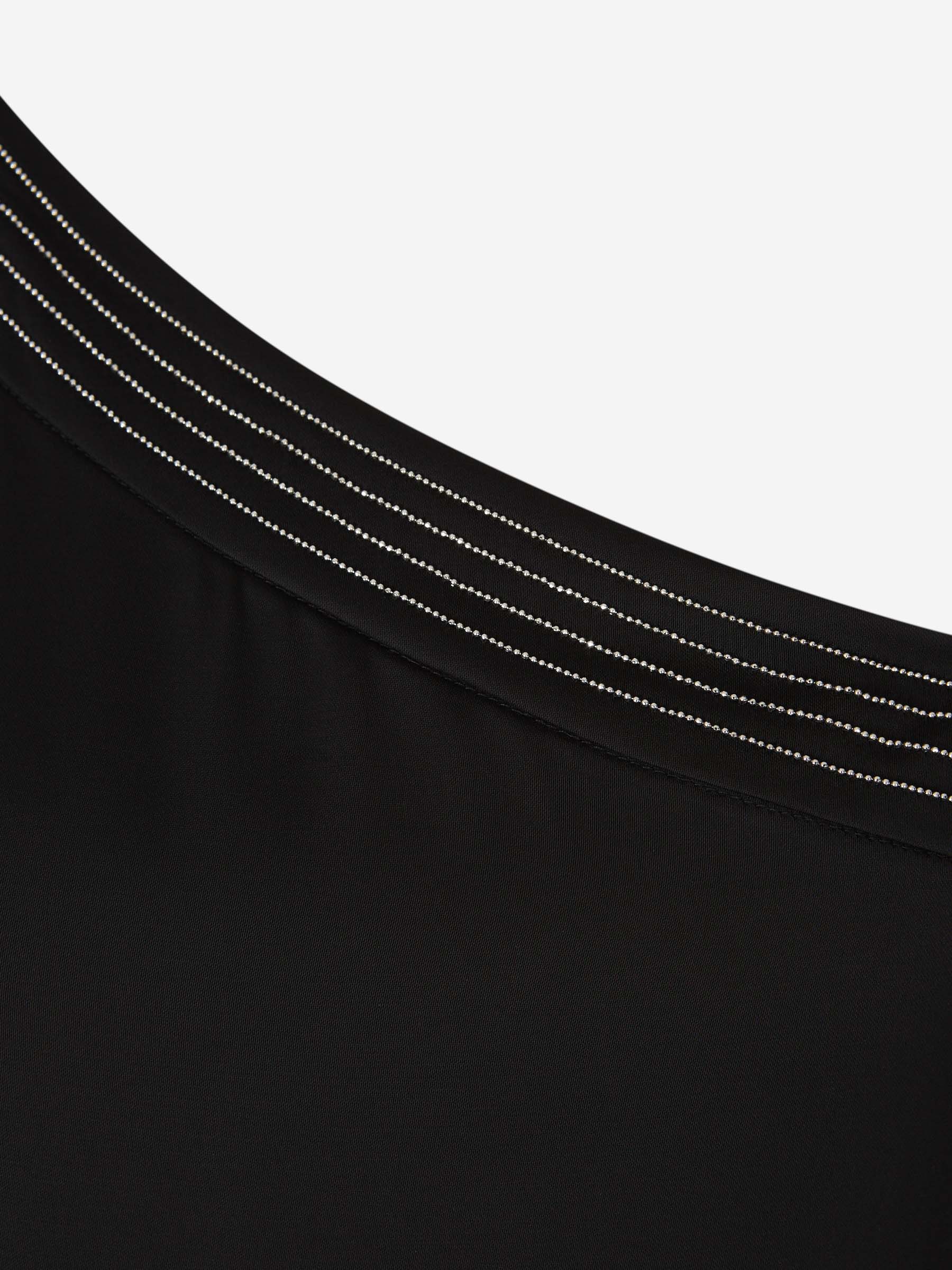 Peserico Mujer Barcelona Vesitdo Midi Satén color Negro sku 721-000346 01 - Foto 3