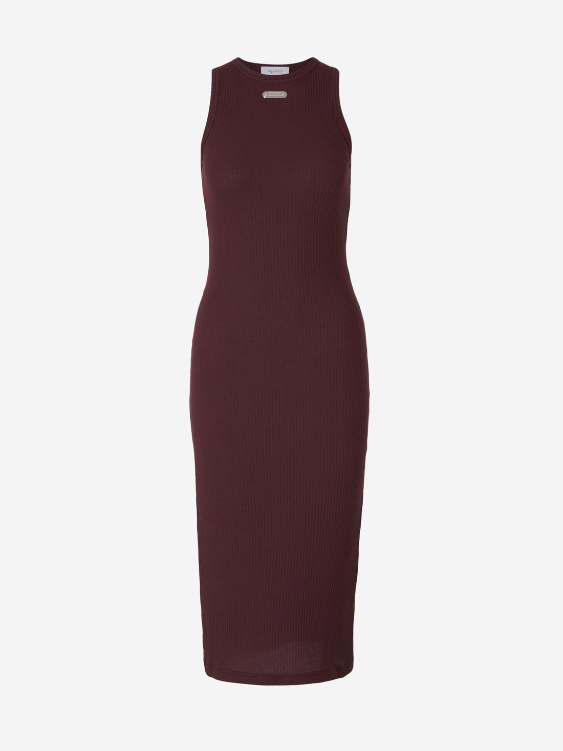 Alexander McQueen Mujer Barcelona Vestido Midi Canalé color Burdeos sku 721-000349 01 - Foto 1