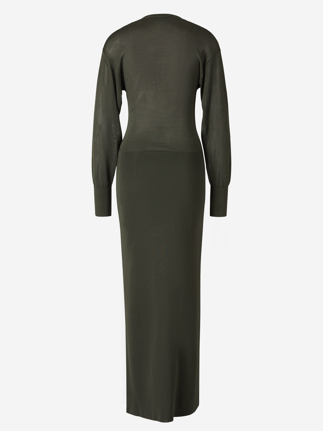 Ami Paris Mujer Barcelona Vestido Maxi Punto color Verde Oscuro sku 721-000350 01 - Foto 2