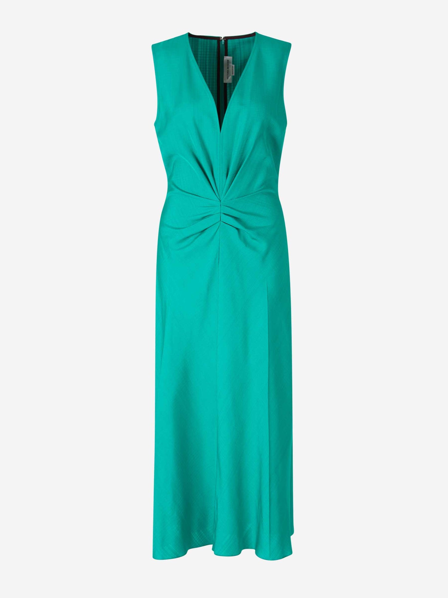 Victoria Beckham Mujer Barcelona Vestido Midi Fruncido color Azul sku 721-000369 01 - Foto 1