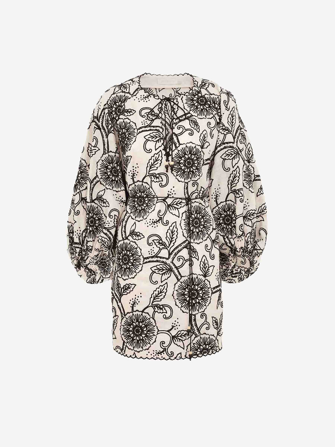 Zimmermann Mujer Barcelona Vestido Mini Floral color Marfil sku 721-000383 01 - Foto 1