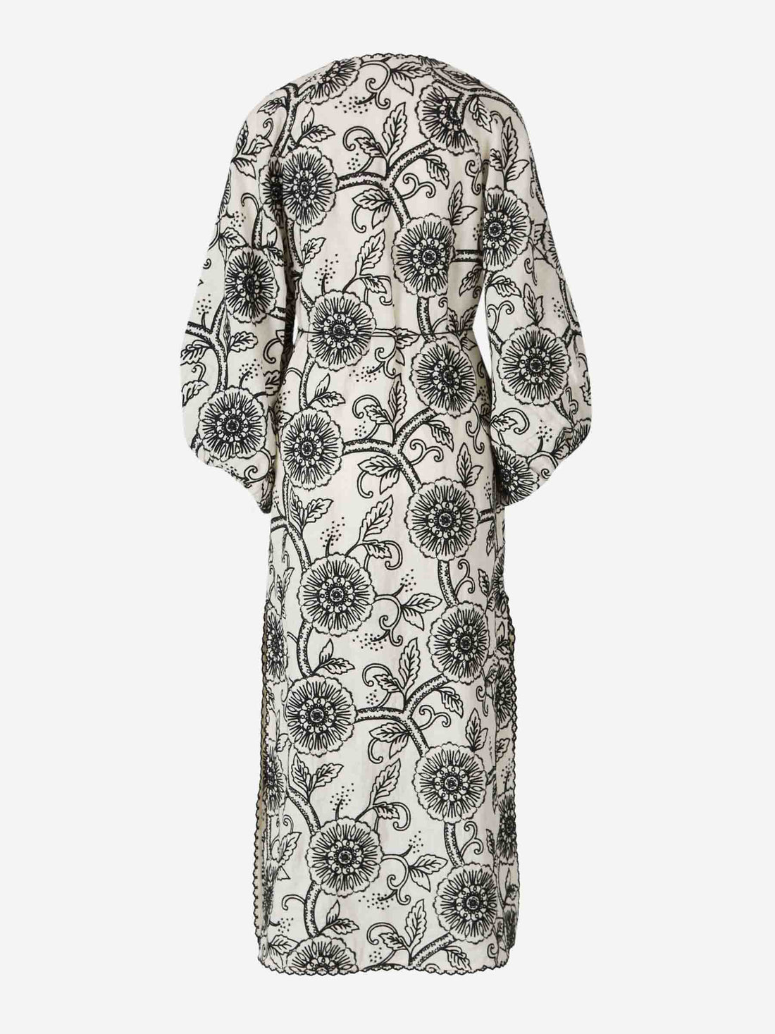 Zimmermann Mujer Barcelona Vestido Midi Tallow color Blanco Y Negro sku 721-000384 01 - Foto 2