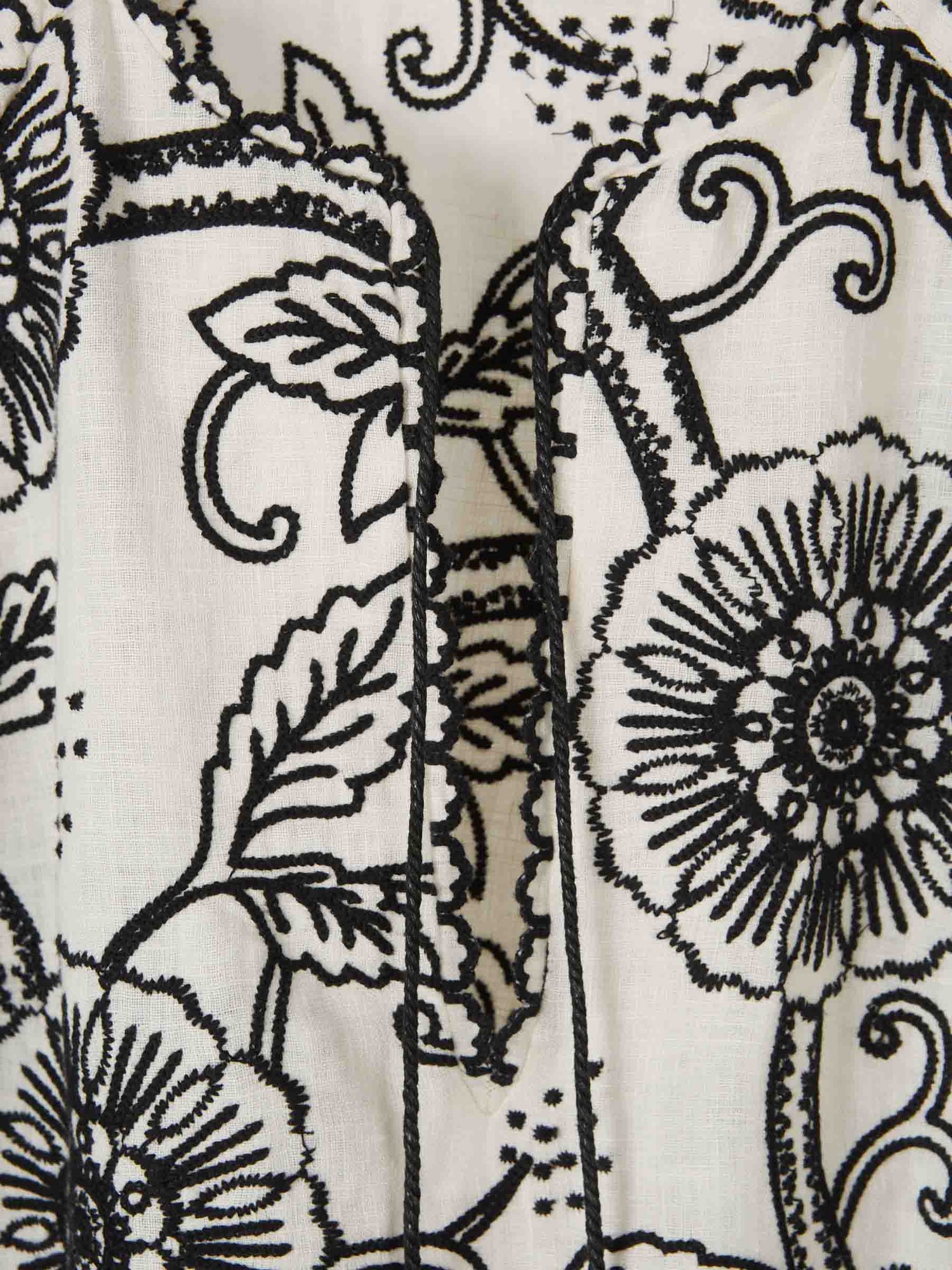 Zimmermann Mujer Barcelona Vestido Midi Tallow color Blanco Y Negro sku 721-000384 01 - Foto 3