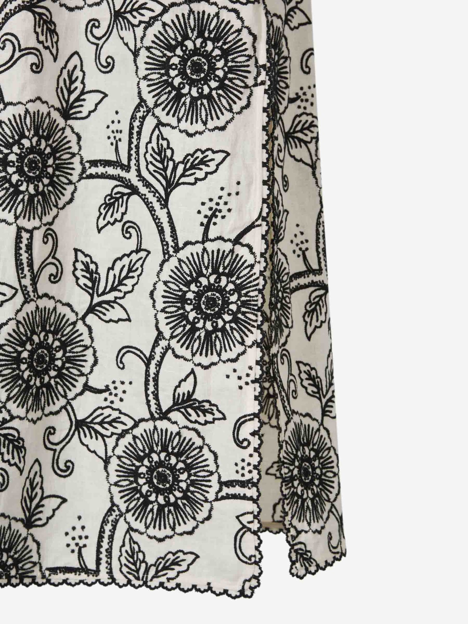 Zimmermann Mujer Barcelona Vestido Midi Tallow color Blanco Y Negro sku 721-000384 01 - Foto 5