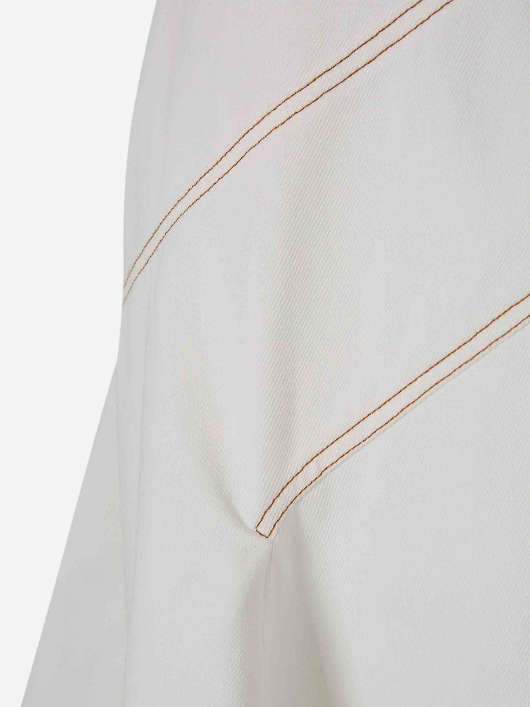Outlet online Erdem Mujer Vestido Midi Denim color Blanco sku 721-000396 01 - Foto 5