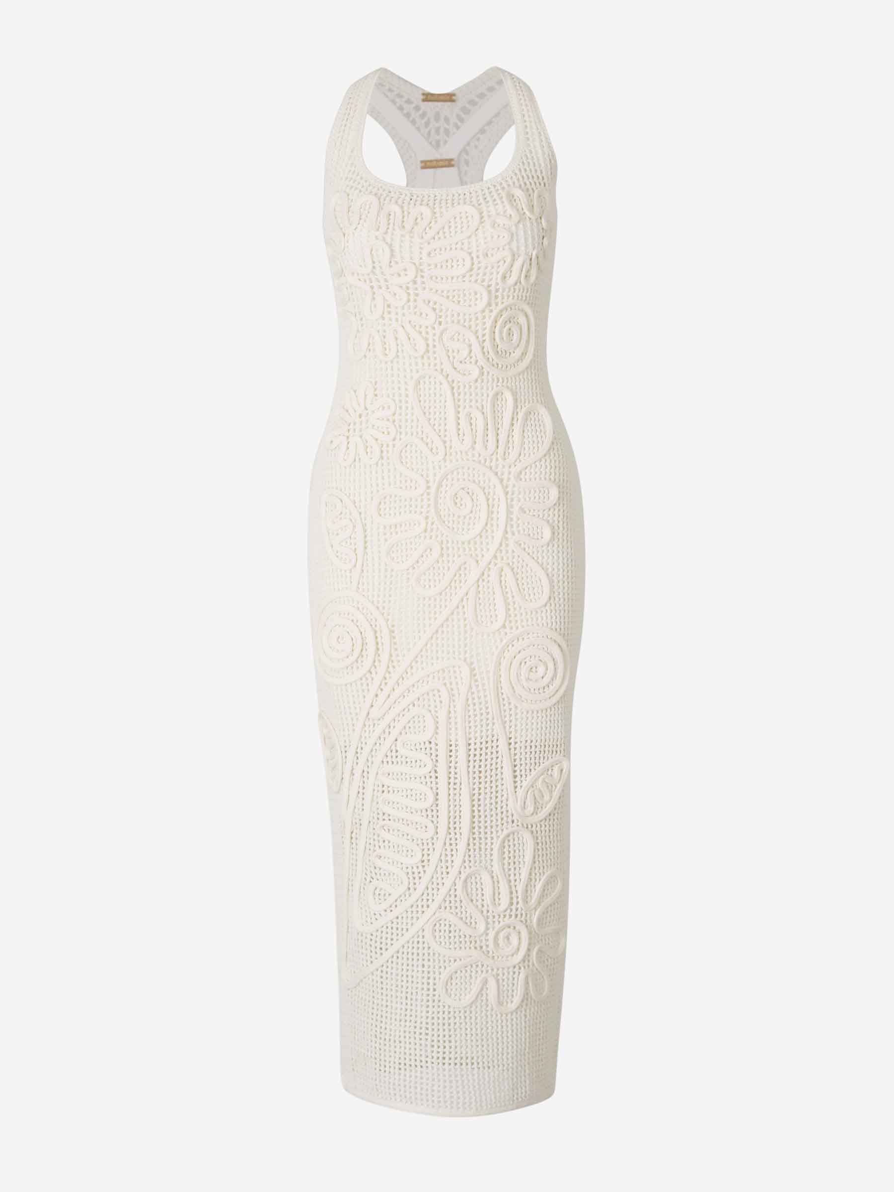 Outlet online Cult Gaia Mujer Vestido Punto Nissa color Marfil sku 721-000401 01 - Foto 1