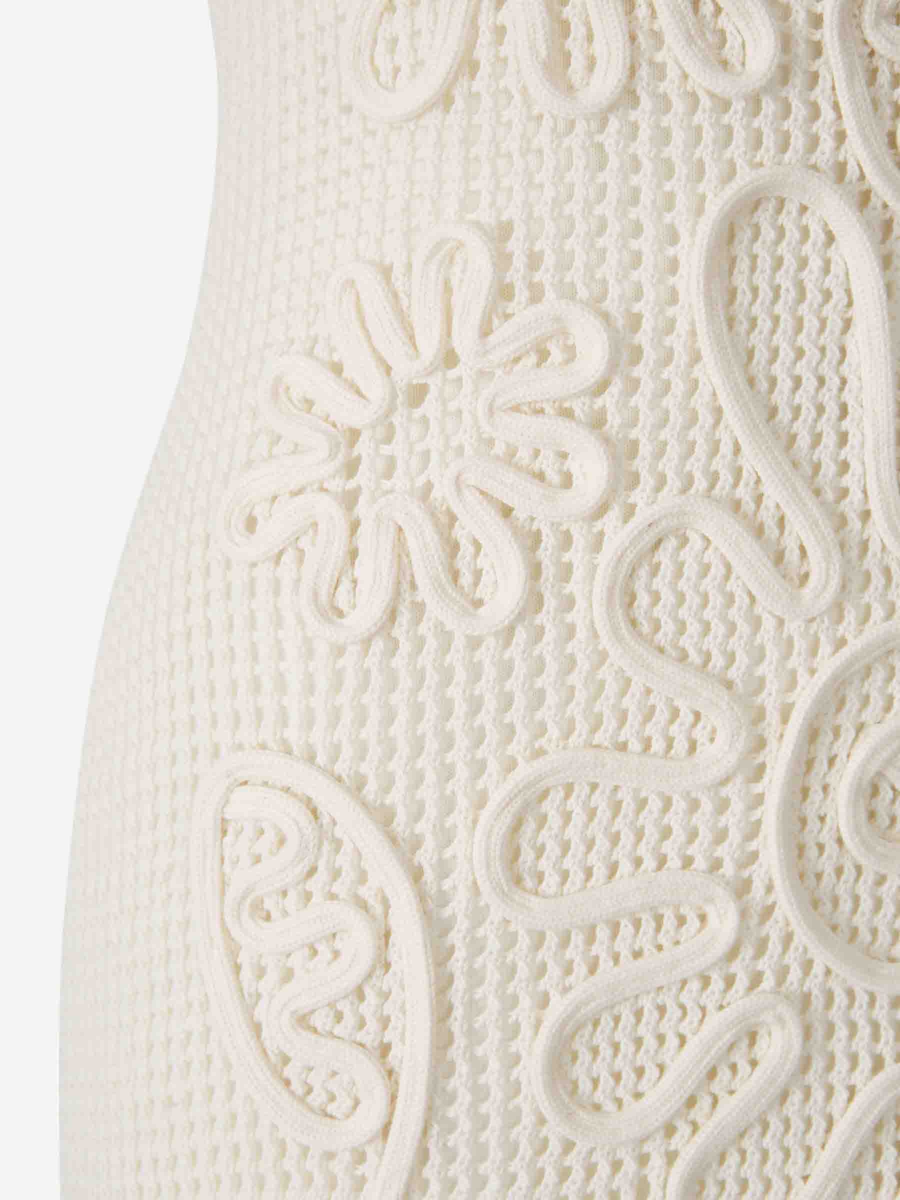 Outlet online Cult Gaia Mujer Vestido Punto Nissa color Marfil sku 721-000401 01 - Foto 5