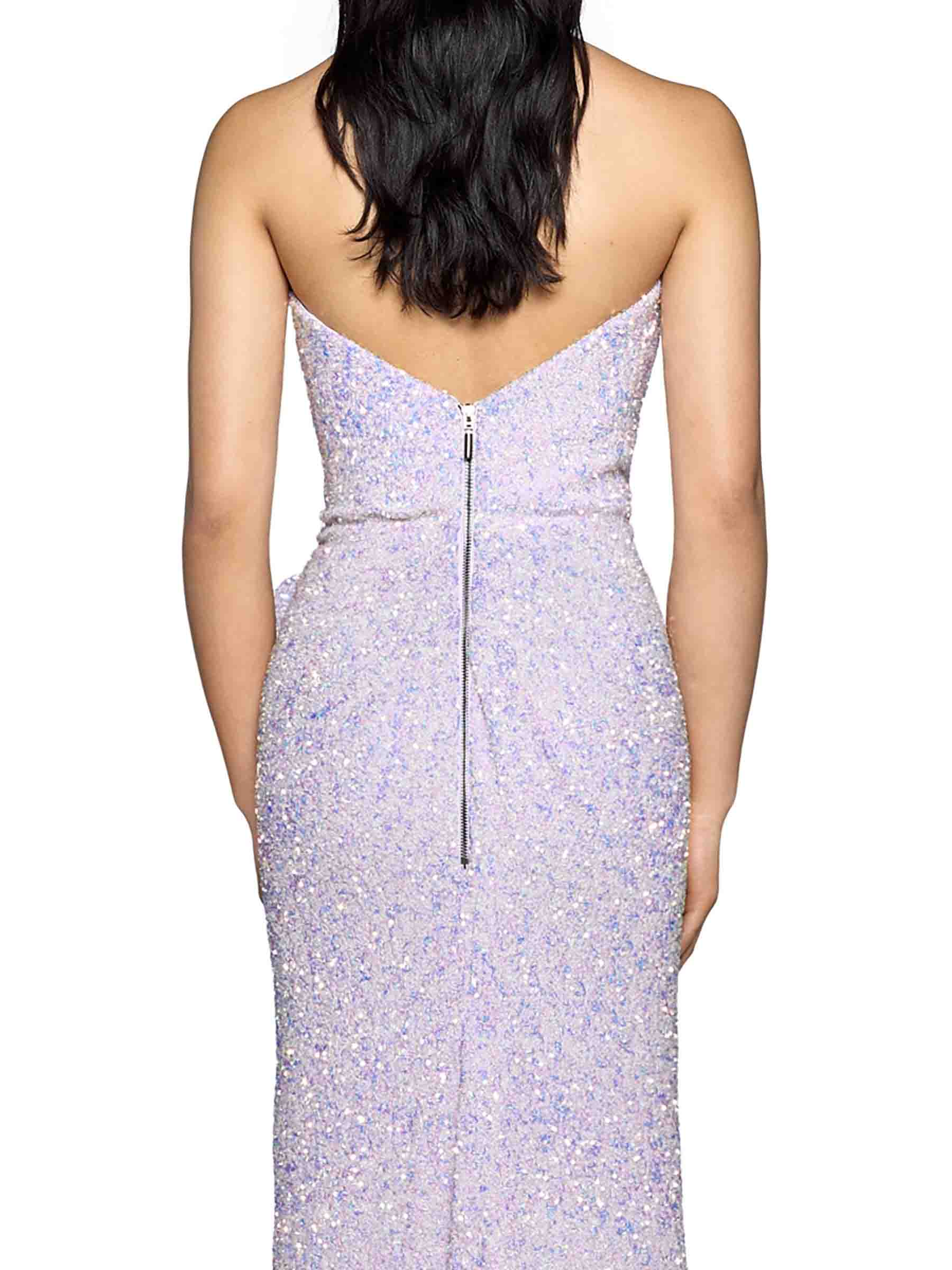 Outlet online Maticevski Mujer Vestido Midi Spellbind color Lavanda sku 721-000411 01 - Foto 3