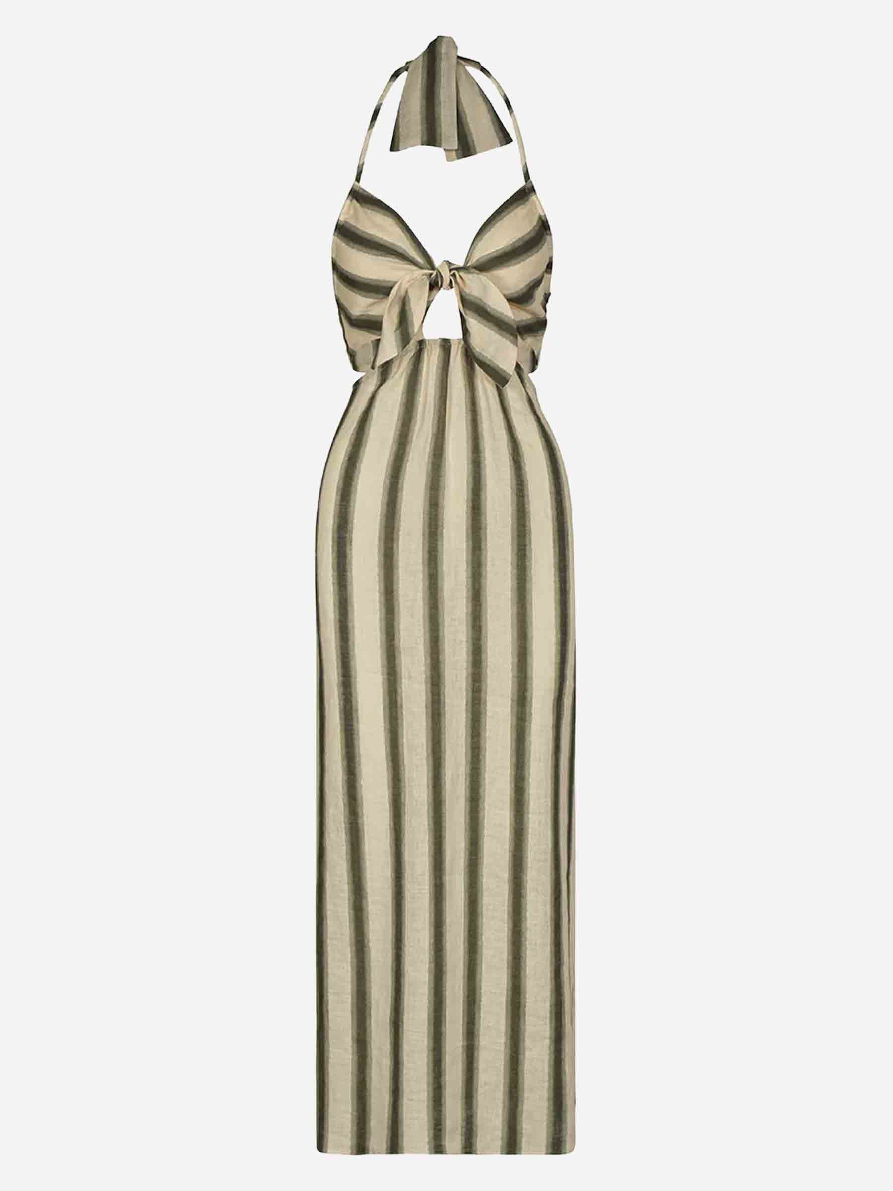 Outlet online Johanna Ortiz Mujer Vestido Midi Los Siete Mares color Crema sku 721-000421 01 - Foto 1