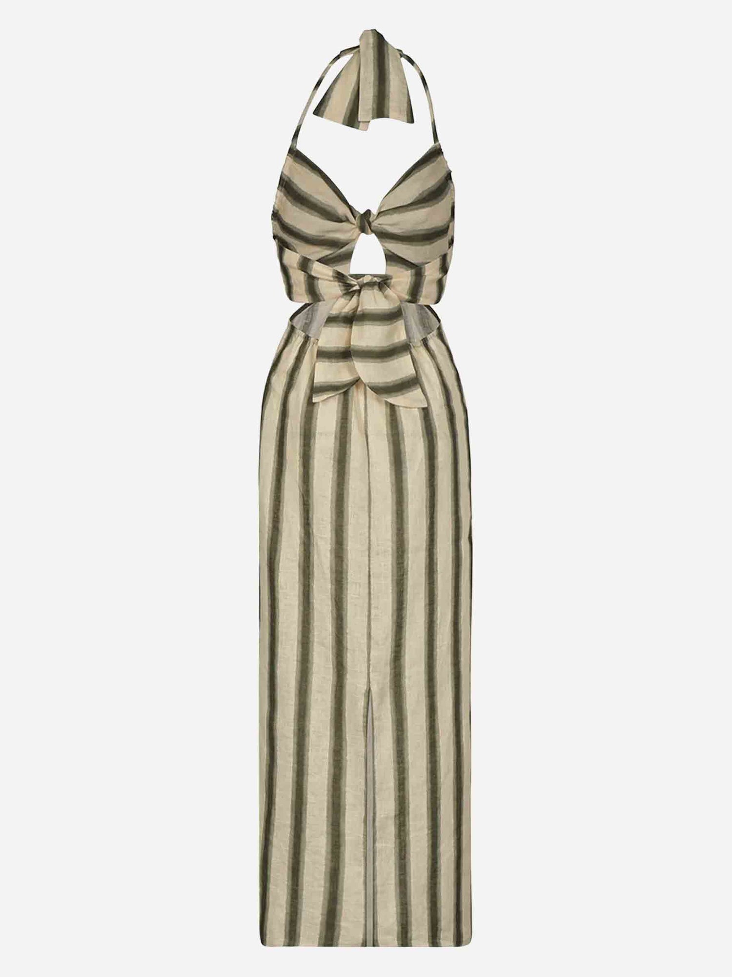 Johanna Ortiz Mujer Barcelona Vestido Midi Los Siete Mares color Crema sku 721-000421 01 - Foto 3