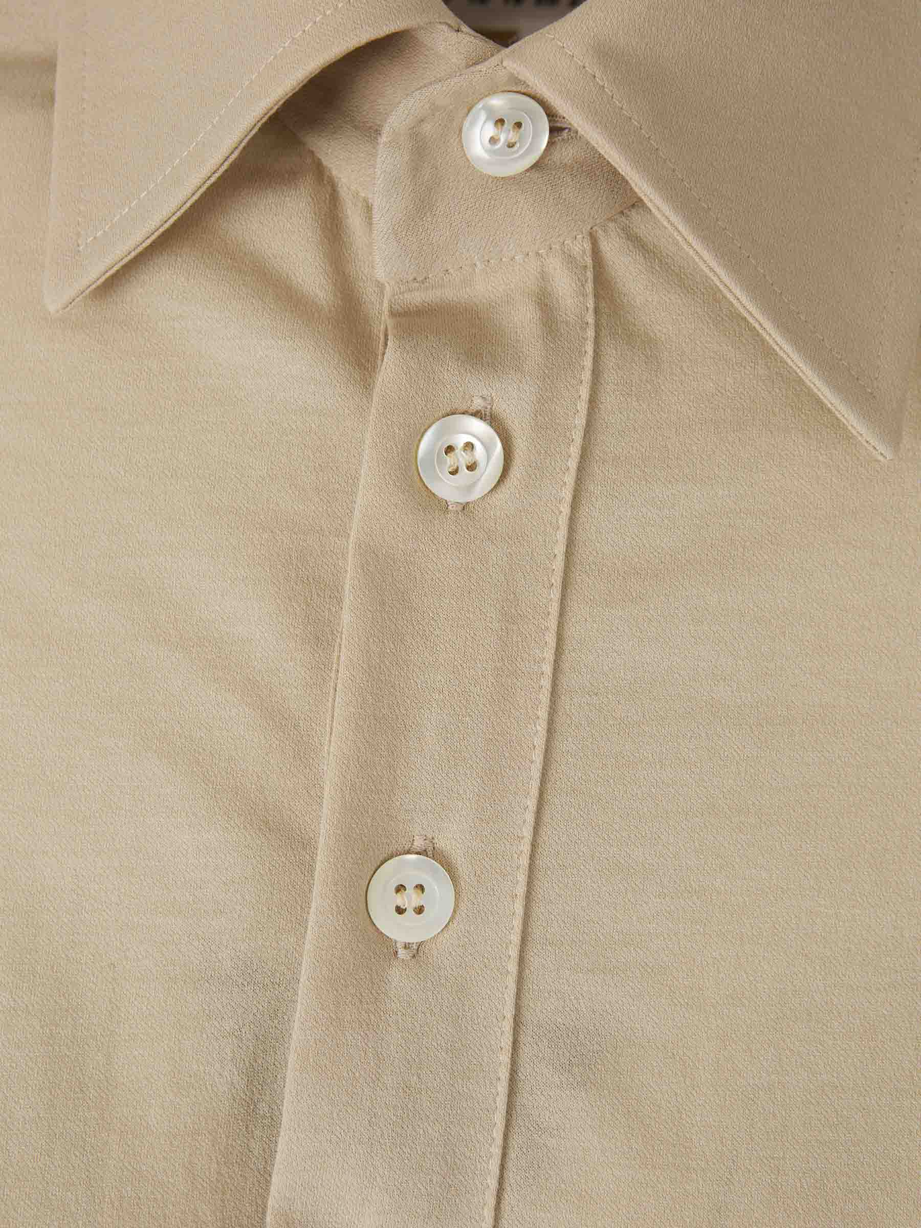 Outlet online Maison Margiela Mujer Vestido Midi Capas color Beige sku 721-000431 01 - Foto 3
