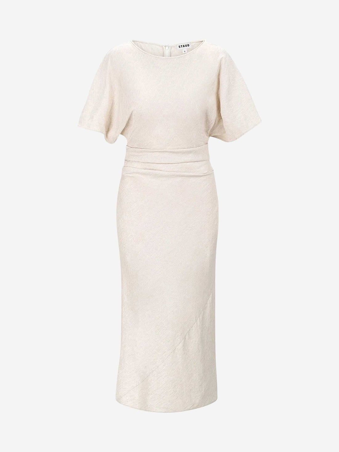 Staud Mujer Barcelona Vestido Midi Amelie color Taupe sku 721-000450 01 - Foto 1