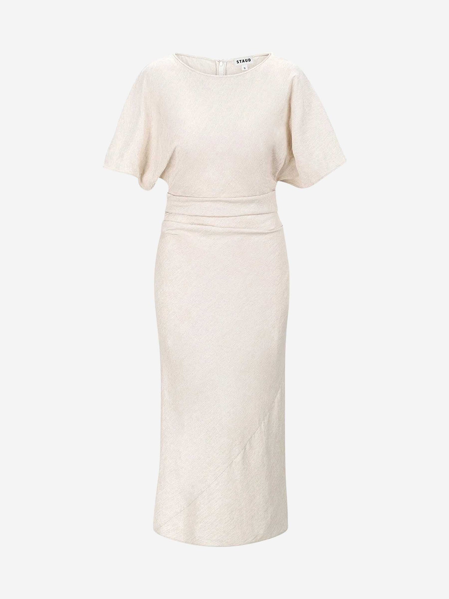 Staud Mujer Barcelona Vestido Midi Amelie color Taupe sku 721-000450 01 - Foto 1