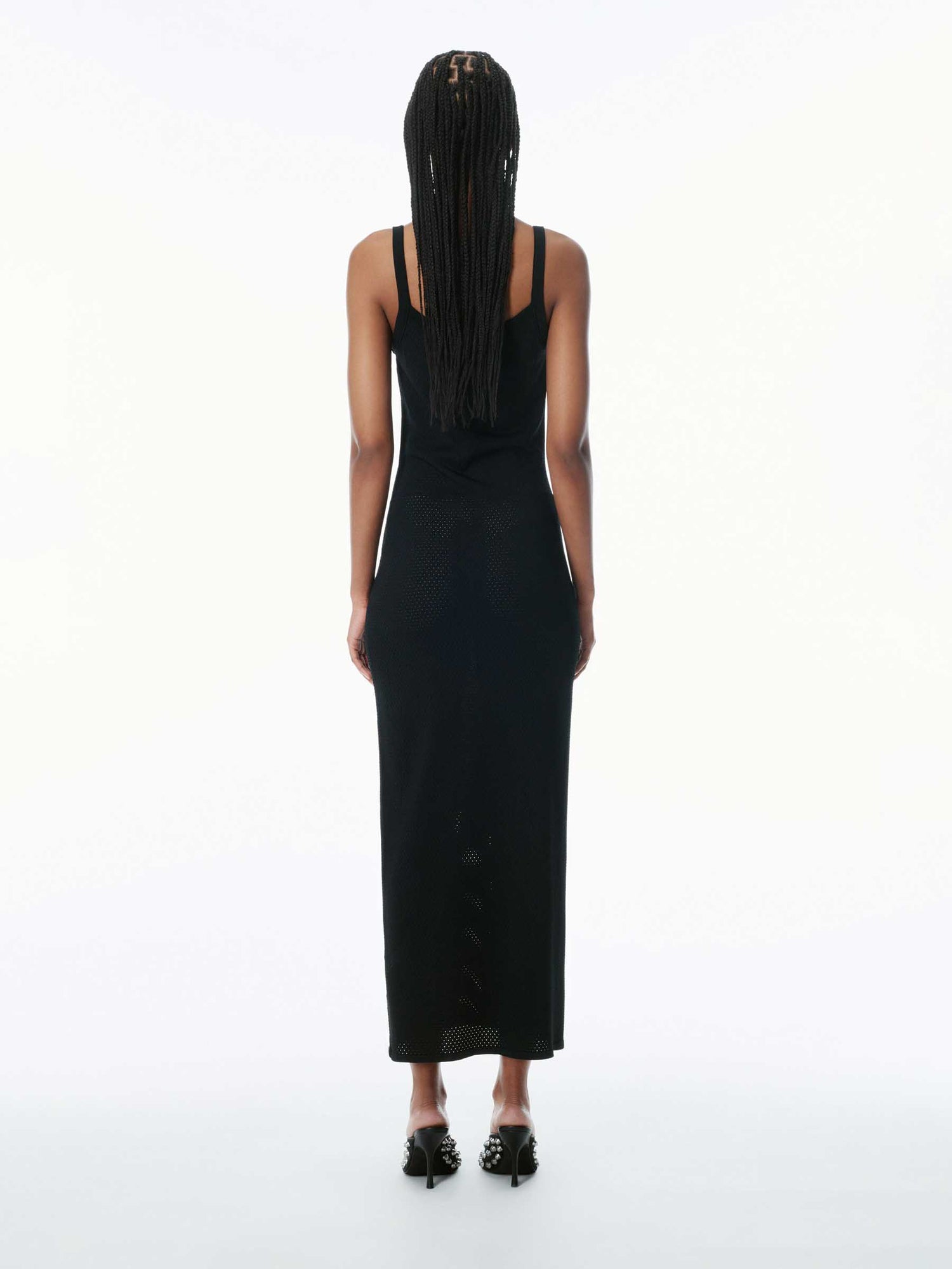 Alexander Wang Mujer Barcelona Vestido Midi Malla color Negro sku 721-000471 01 - Foto 3