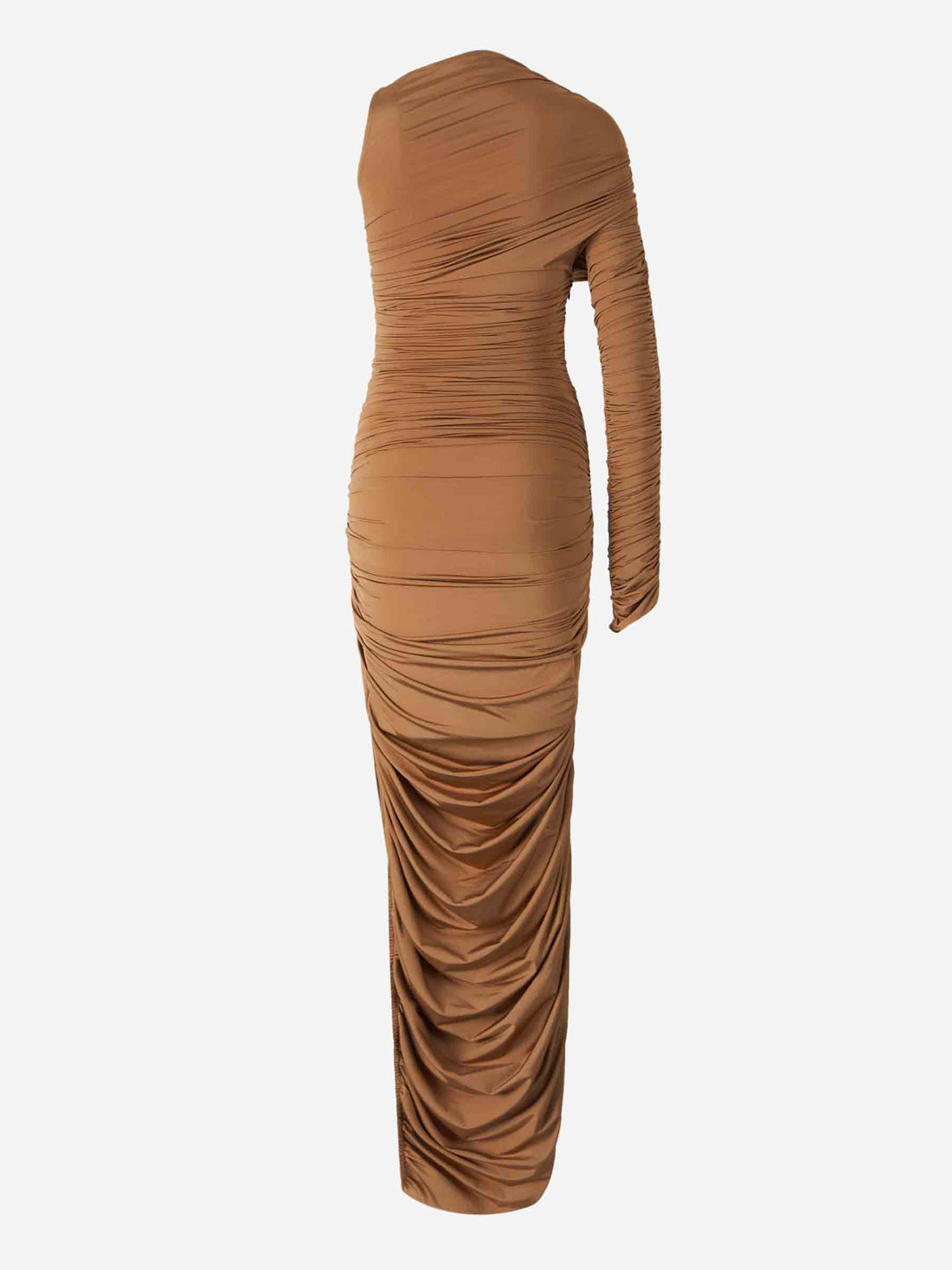 Mugler Mujer Barcelona Vestido Maxi Fruncido color Bronce sku 721-000473 01 - Foto 2