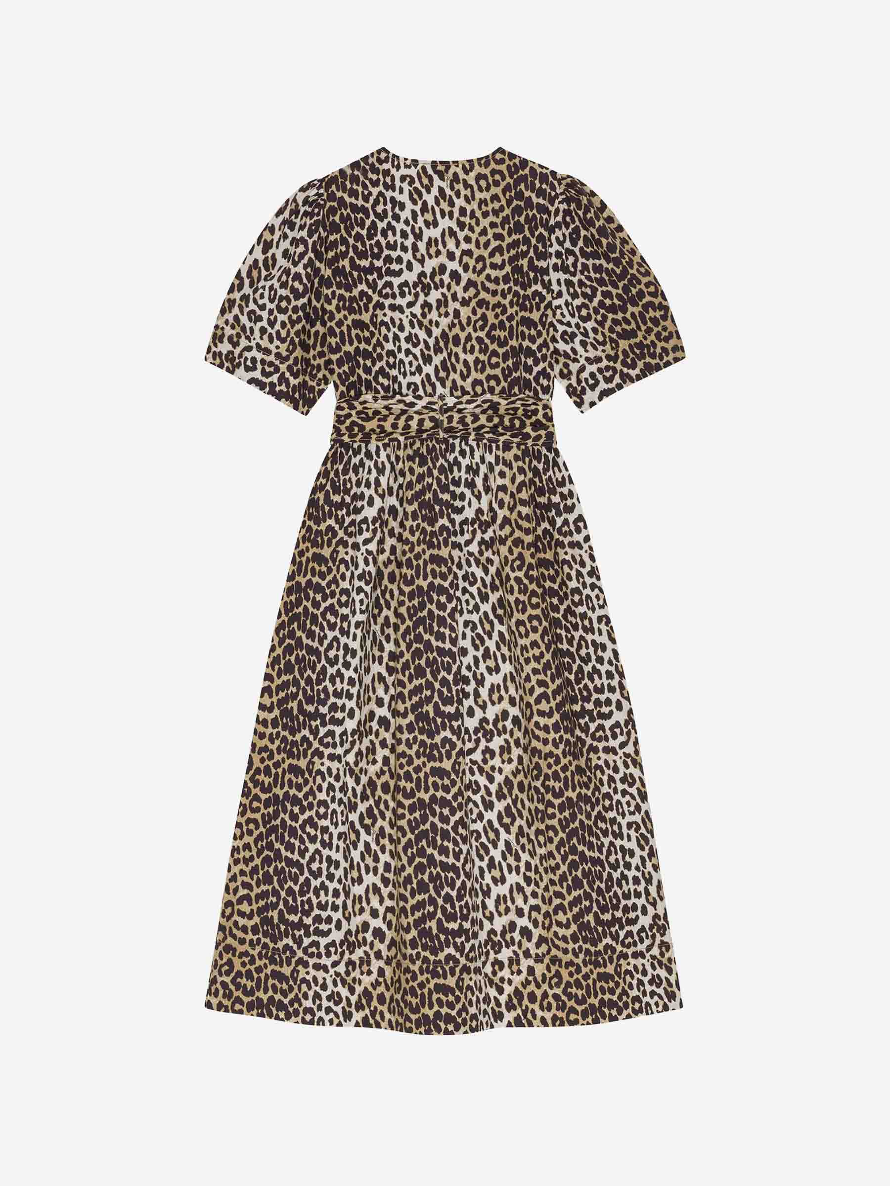 Outlet online Ganni Mujer Vestido Midi Estampado color Leopardo sku 721-000477 01 - Foto 3