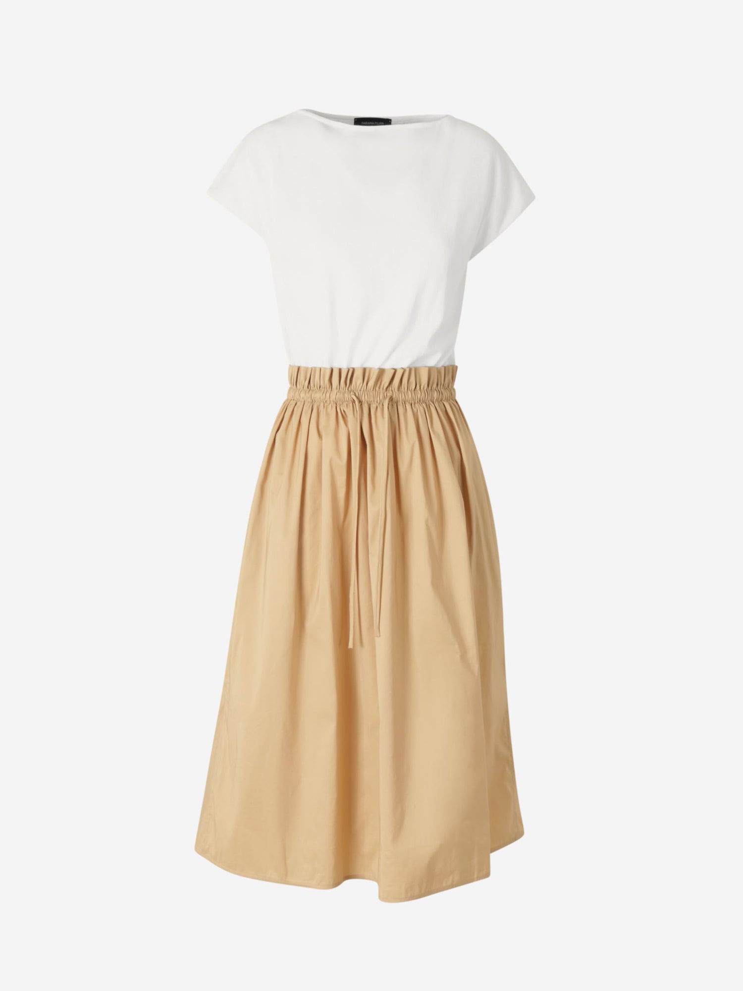 Fabiana Filippi Mujer Barcelona Vestido Midi Algodón color Camel sku 721-000484 01 - Foto 1