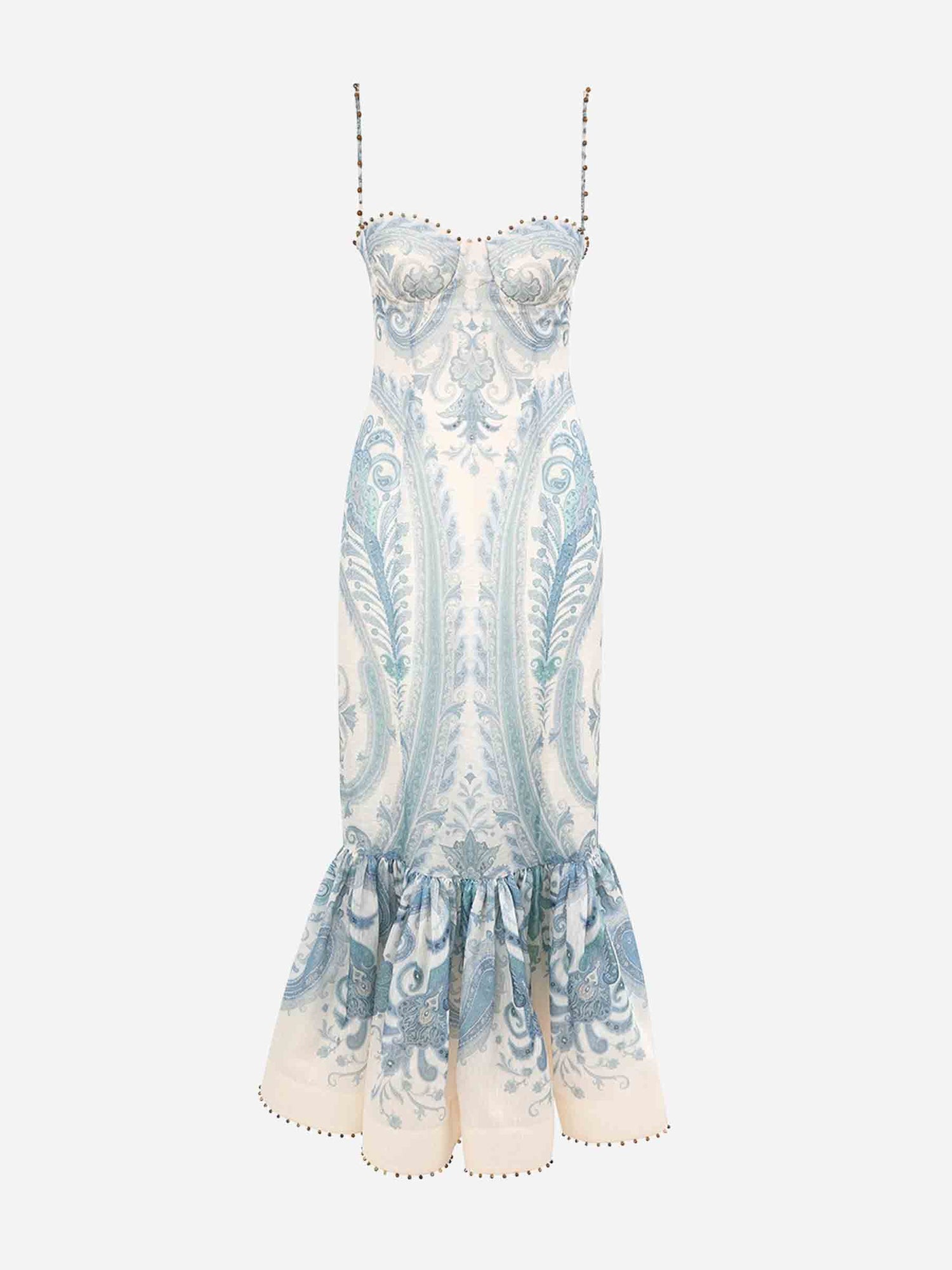 Zimmermann Mujer Barcelona Vestido Midi Paisley color Azul Celeste sku 721-000486 01 - Foto 1