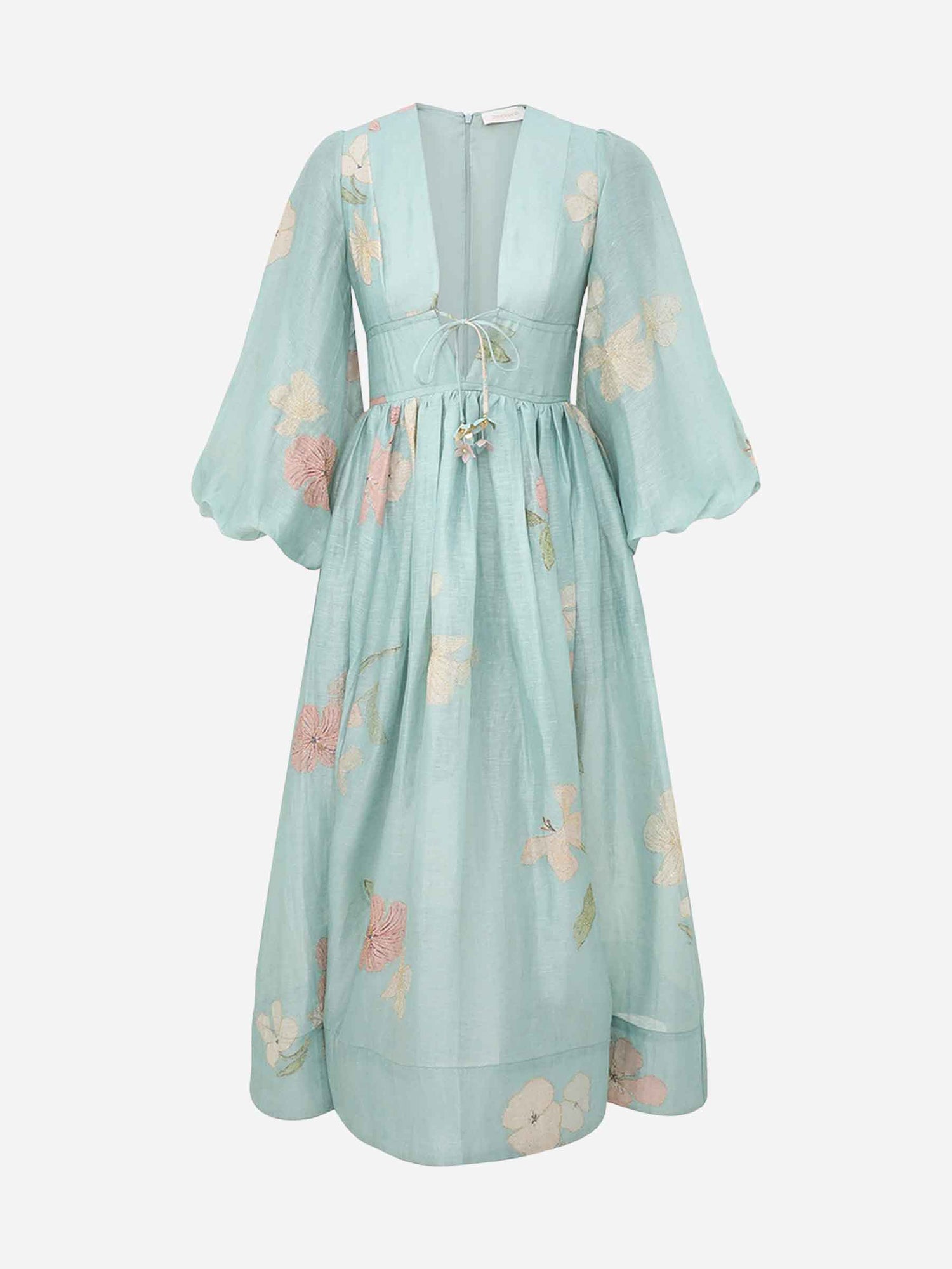 Zimmermann Mujer Barcelona Vestido Midi Illuminate Drawn color Verde Menta sku 721-000488 01 - Foto 1