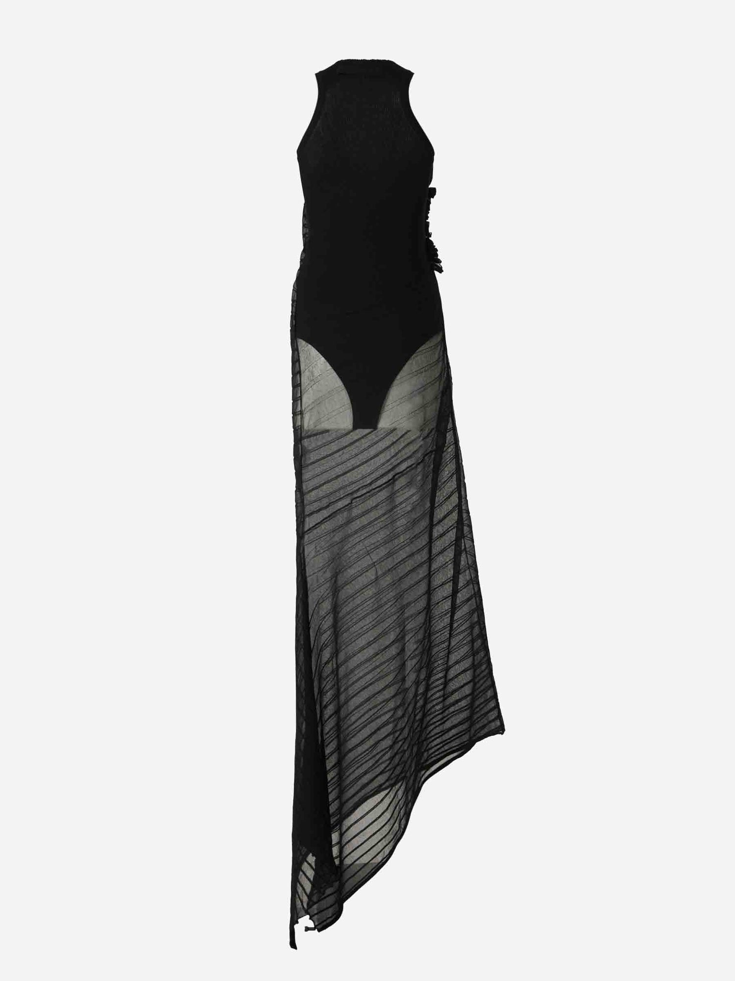 Victoria Beckham Mujer Barcelona Vestido Midi Fruncido color Negro sku 721-000491 01 - Foto 2