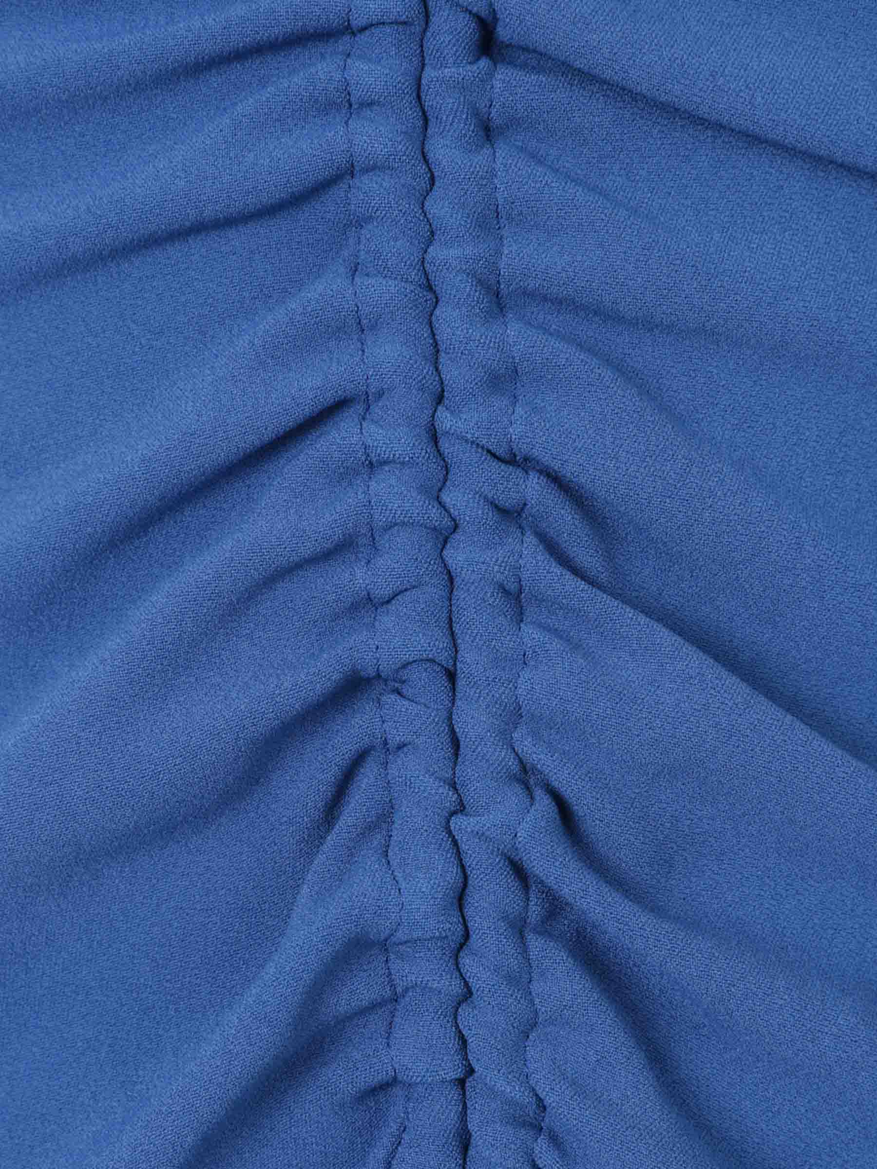 Outlet online Victoria Beckham Mujer Vestido Midi Asimétrico color Azul Cobalto sku 721-000493 01 - Foto 3