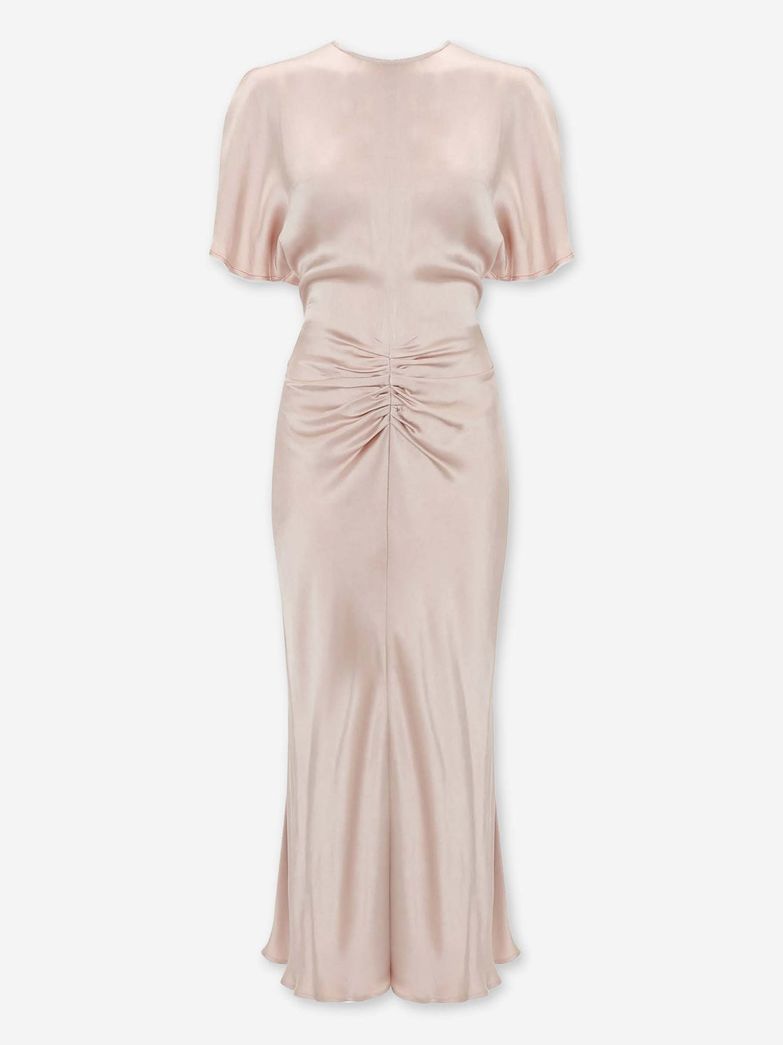 Victoria Beckham Mujer Barcelona Vestido Midi Fruncido color Naranja Claro sku 721-000496 01 - Foto 1