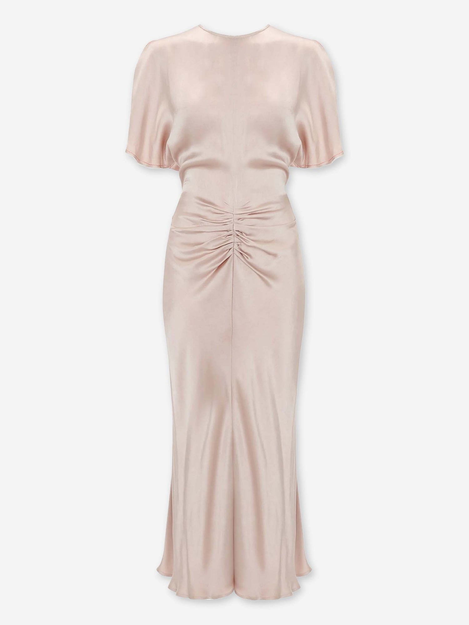 Victoria Beckham Mujer Barcelona Vestido Midi Fruncido color Naranja Claro sku 721-000496 01 - Foto 1