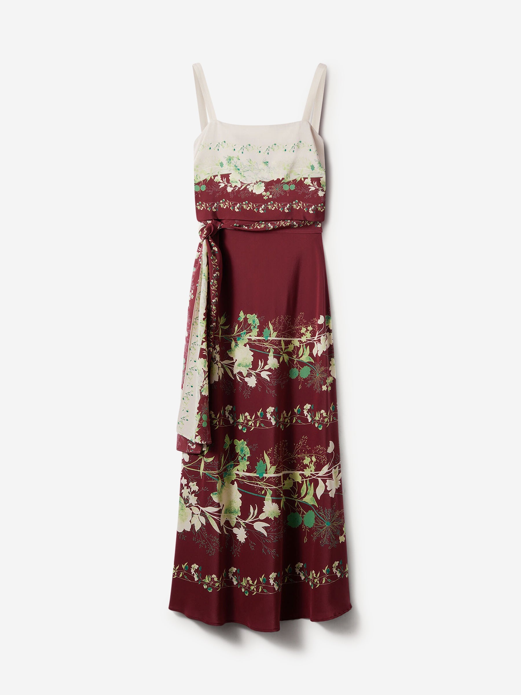 Outlet online LaDoubleJ Mujer Vestido Midi Slip-Around color Burdeos sku 721-000512 01 - Foto 1